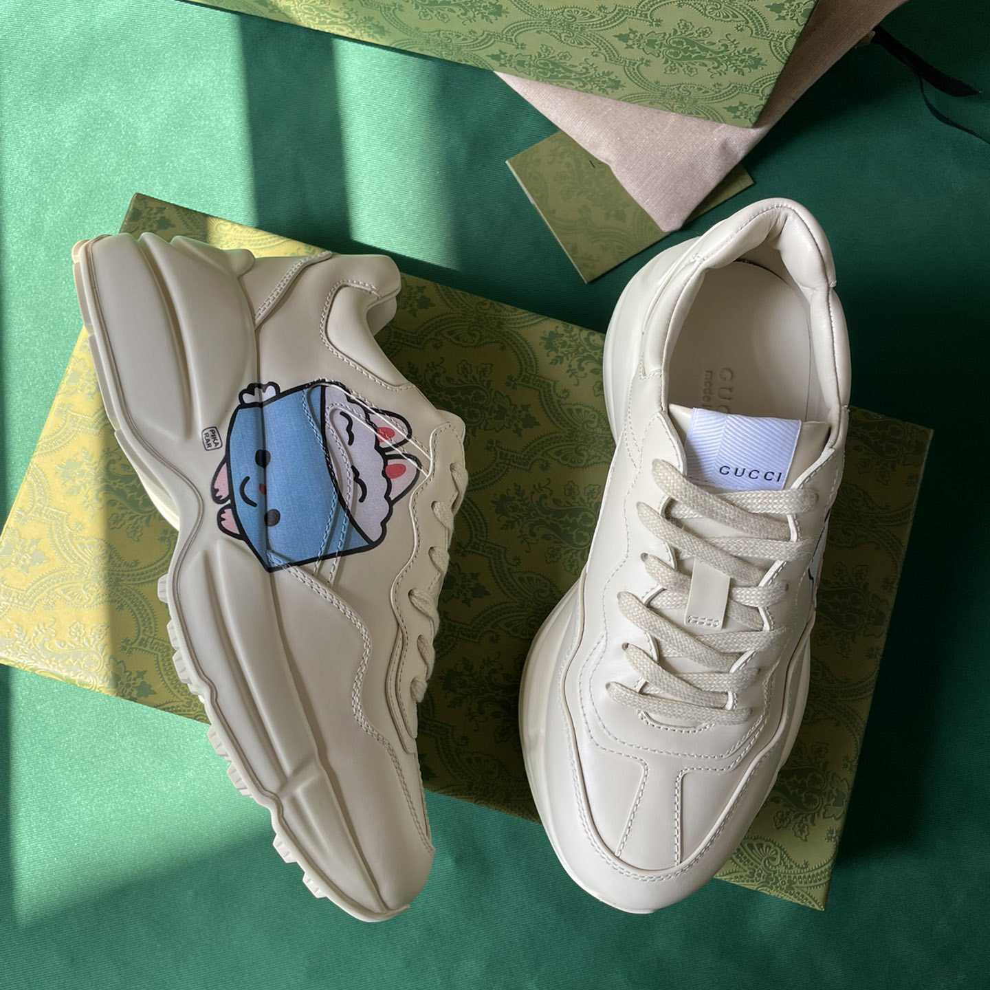 Gucci Rhyton Sneaker With Animal Print(upon uk size) - FashionPlug