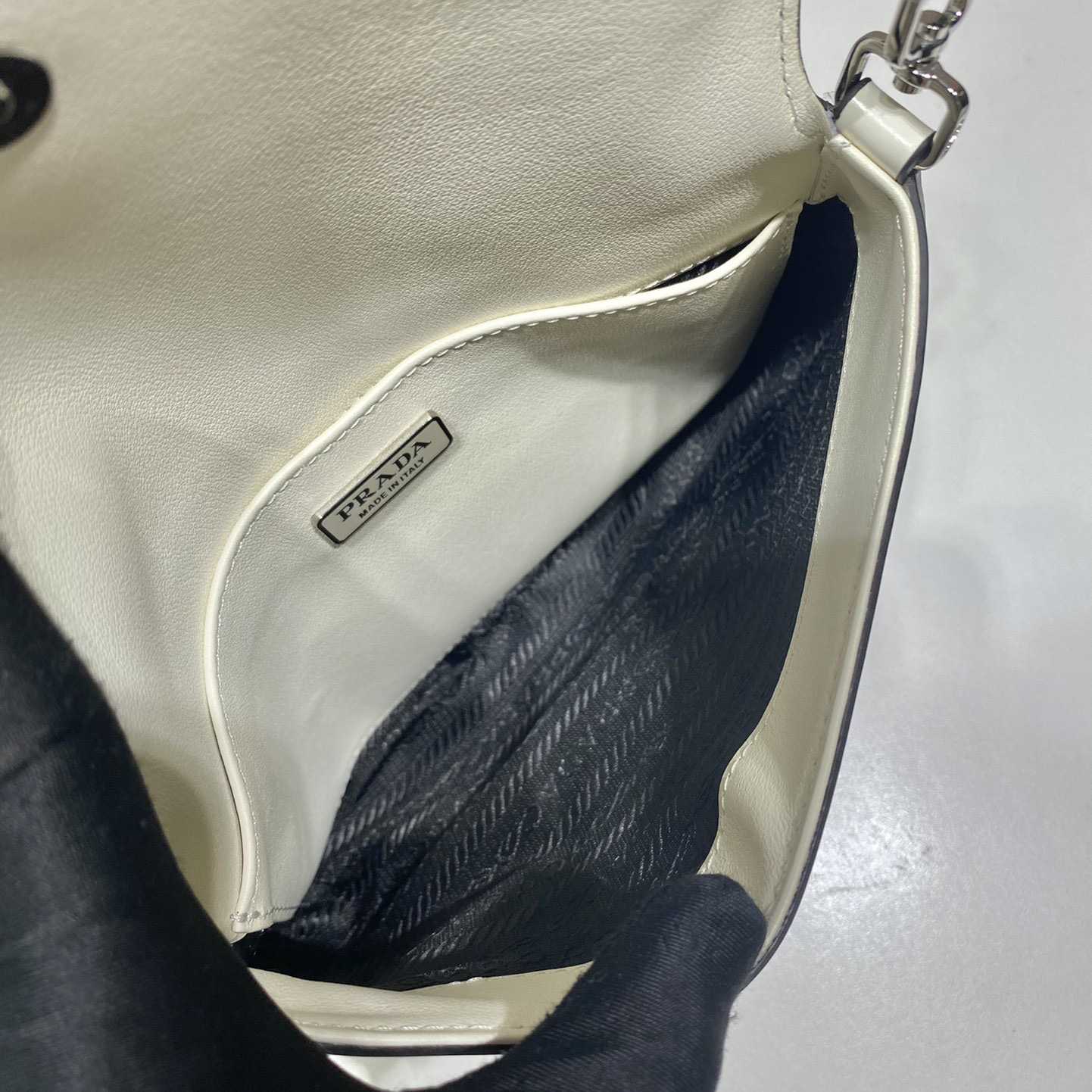 Prada Cleo Brushed Leather Shoulder Bag With Flap - FashionPlug