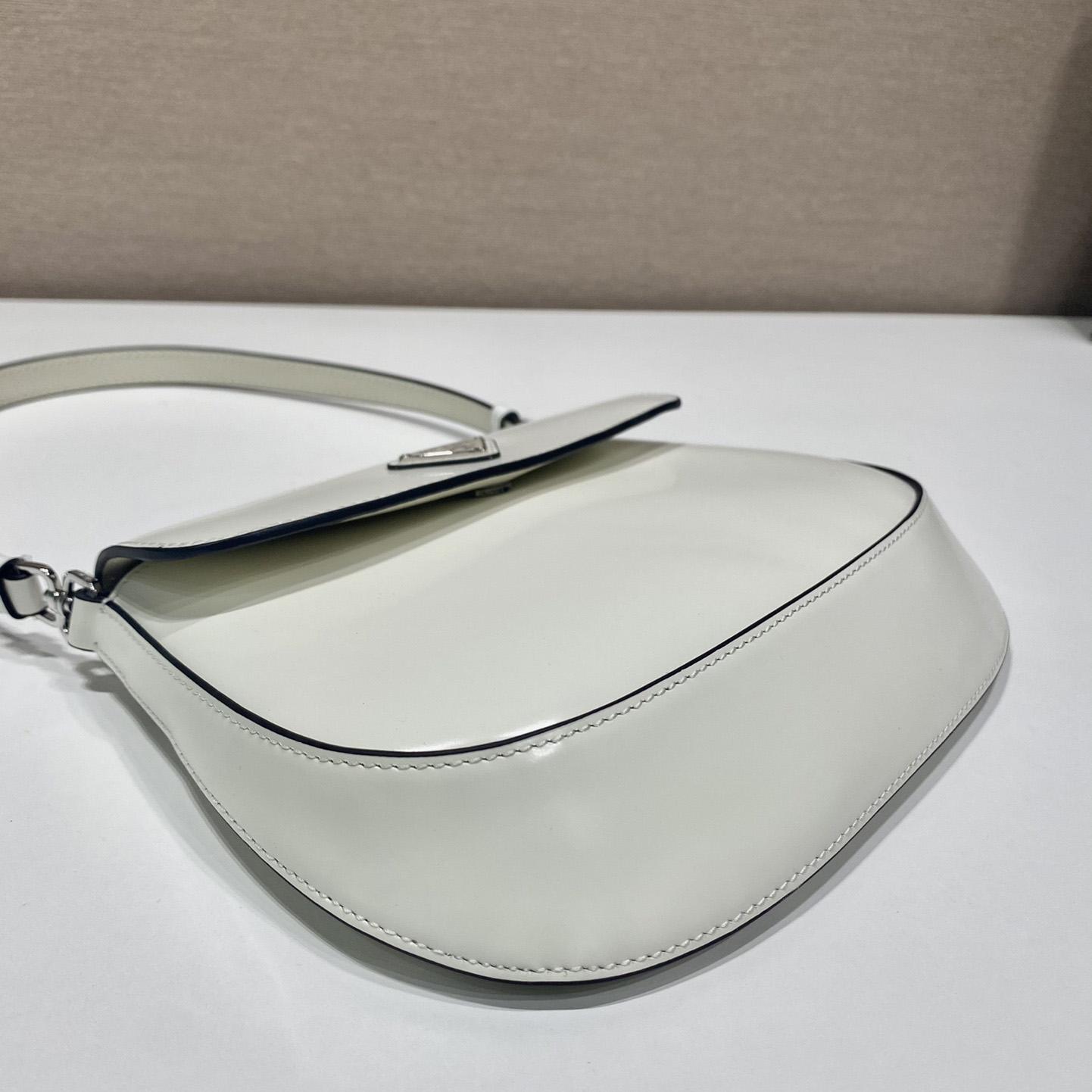 Prada Cleo Brushed Leather Shoulder Bag With Flap - FashionPlug