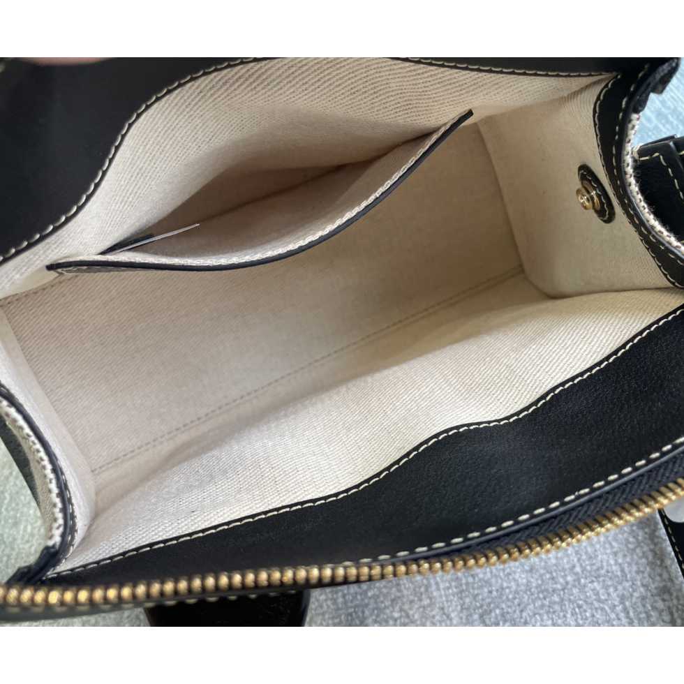 Chloe Edith Beige Black Mini In Shoulder Bags(26.5-16-11cm) - FashionPlug