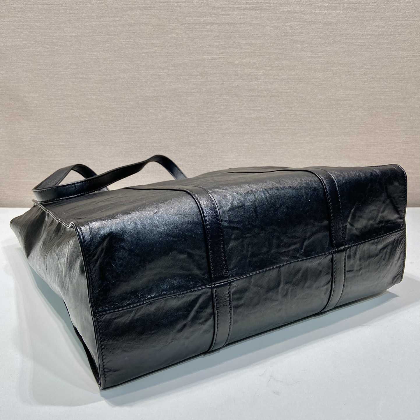 Prada Medium Antiqued Nappa Leather Tote Bag - FashionPlug