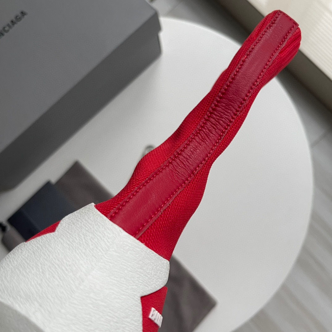 Balenciaga Speed Sneaker In Red - FashionPlug