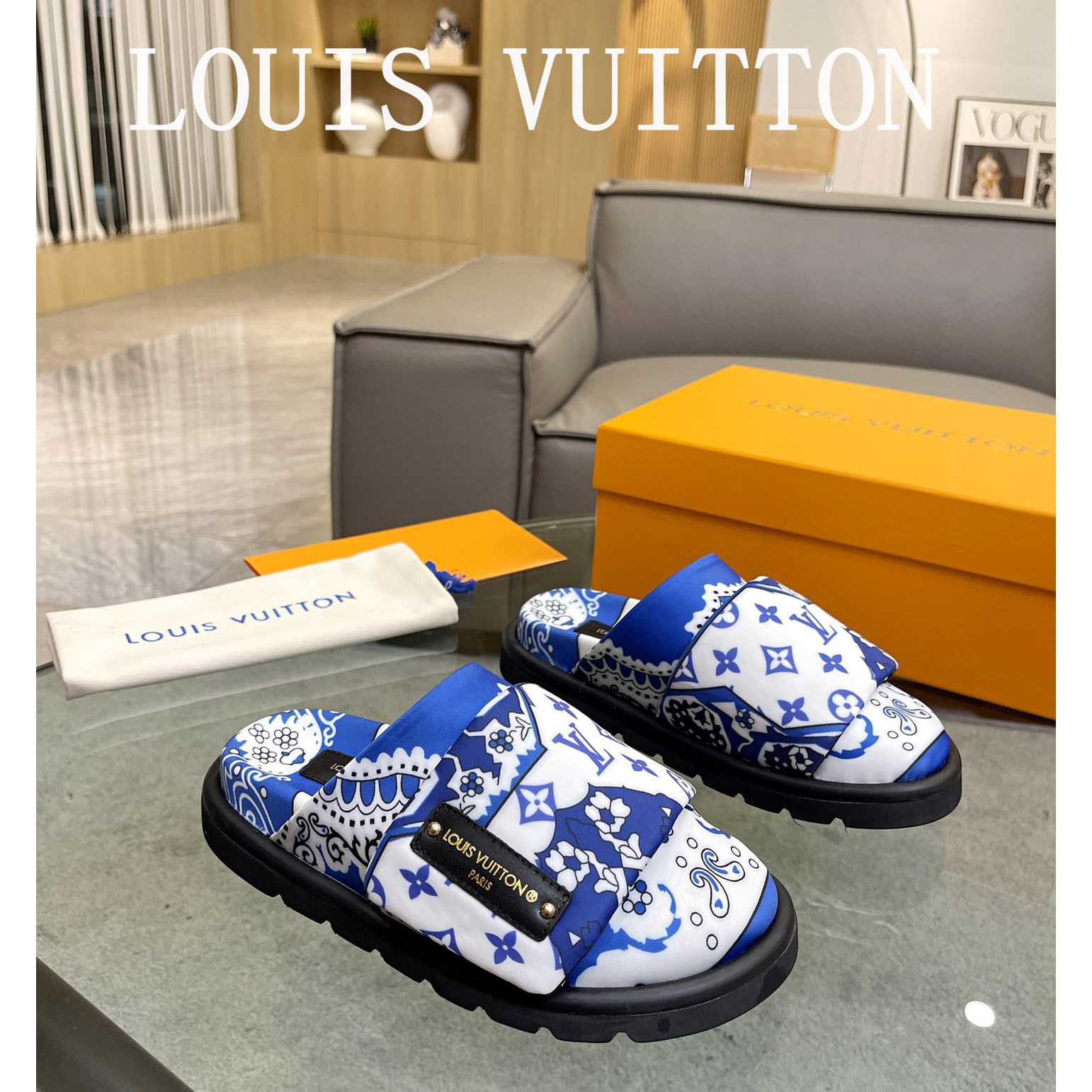 Louis Vuitton Slipper Pillow Flat Comfort Mule        1AAM52 - FashionPlug