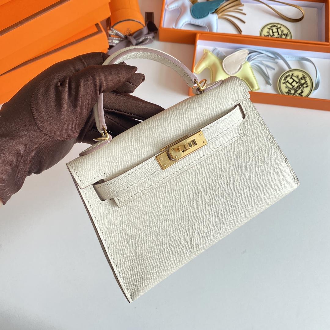 Hermes Kelly Mini Women Handbag(19-13-6cm ) - FashionPlug