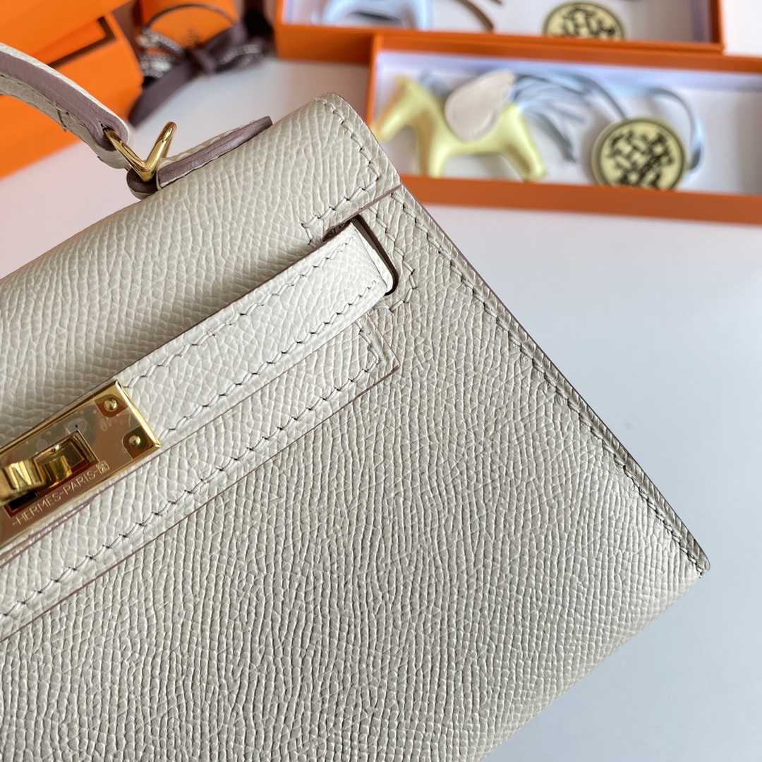 Hermes Kelly Mini Women Handbag(19-13-6cm ) - FashionPlug