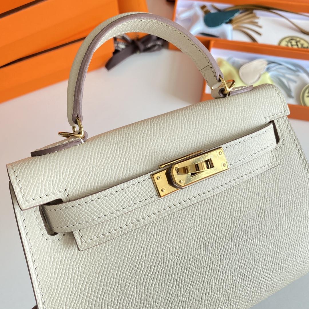 Hermes Kelly Mini Women Handbag(19-13-6cm ) - FashionPlug