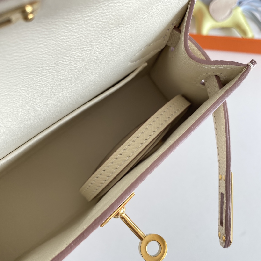 Hermes Kelly Mini Women Handbag(19-13-6cm ) - FashionPlug