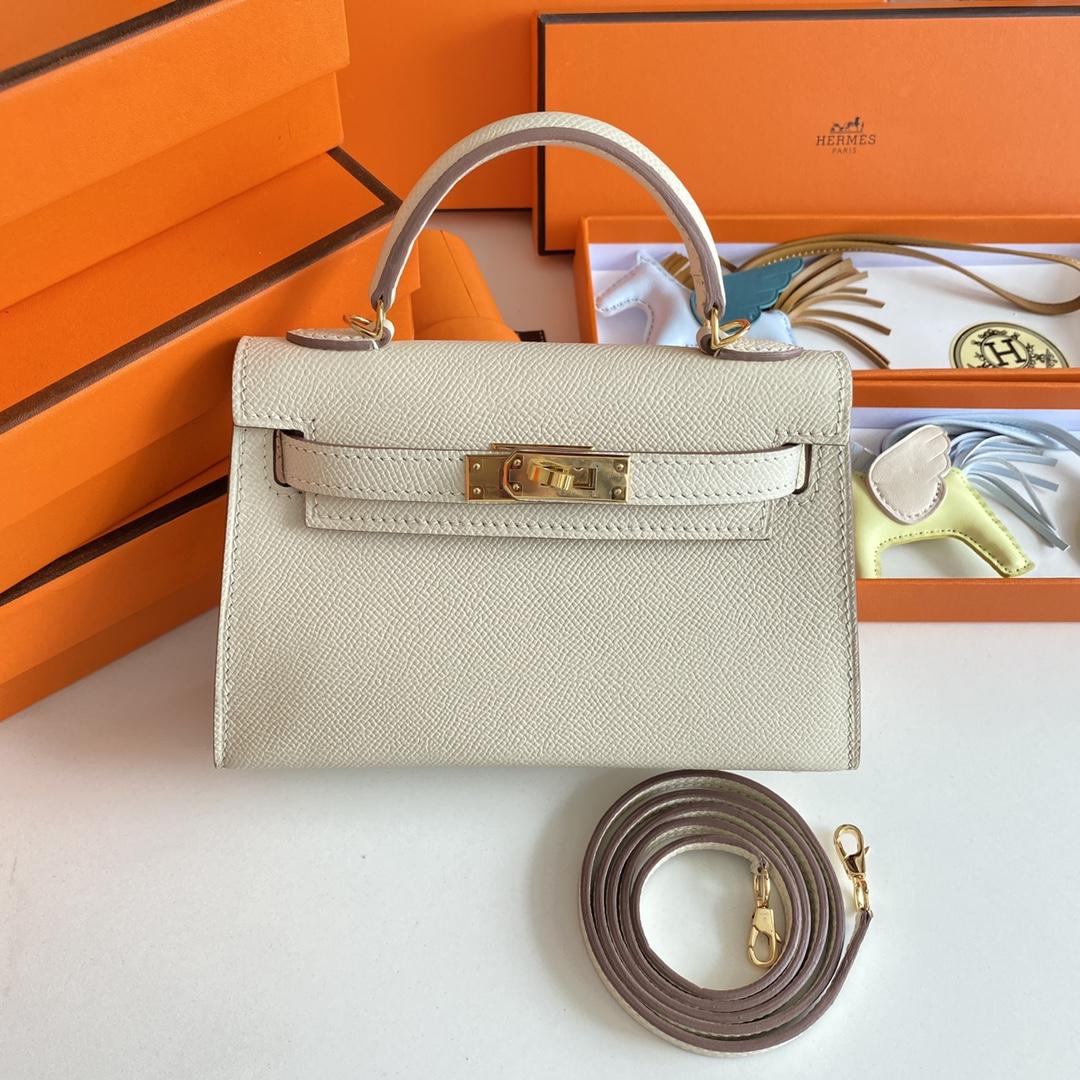 Hermes Kelly Mini Women Handbag(19-13-6cm ) - FashionPlug