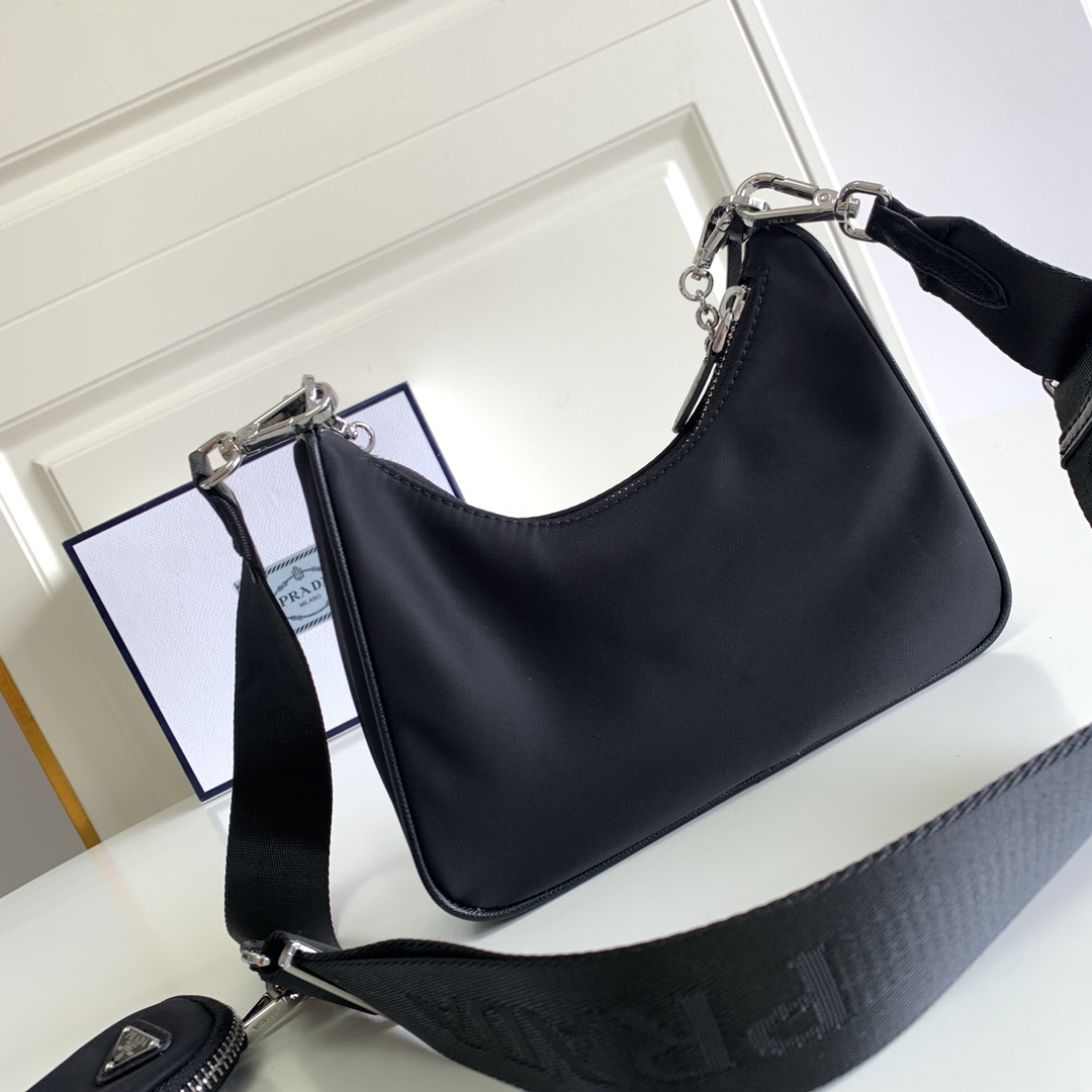 Prada Re-Edition 2005 Re-Nylon Bag(23-12-6CM) - FashionPlug