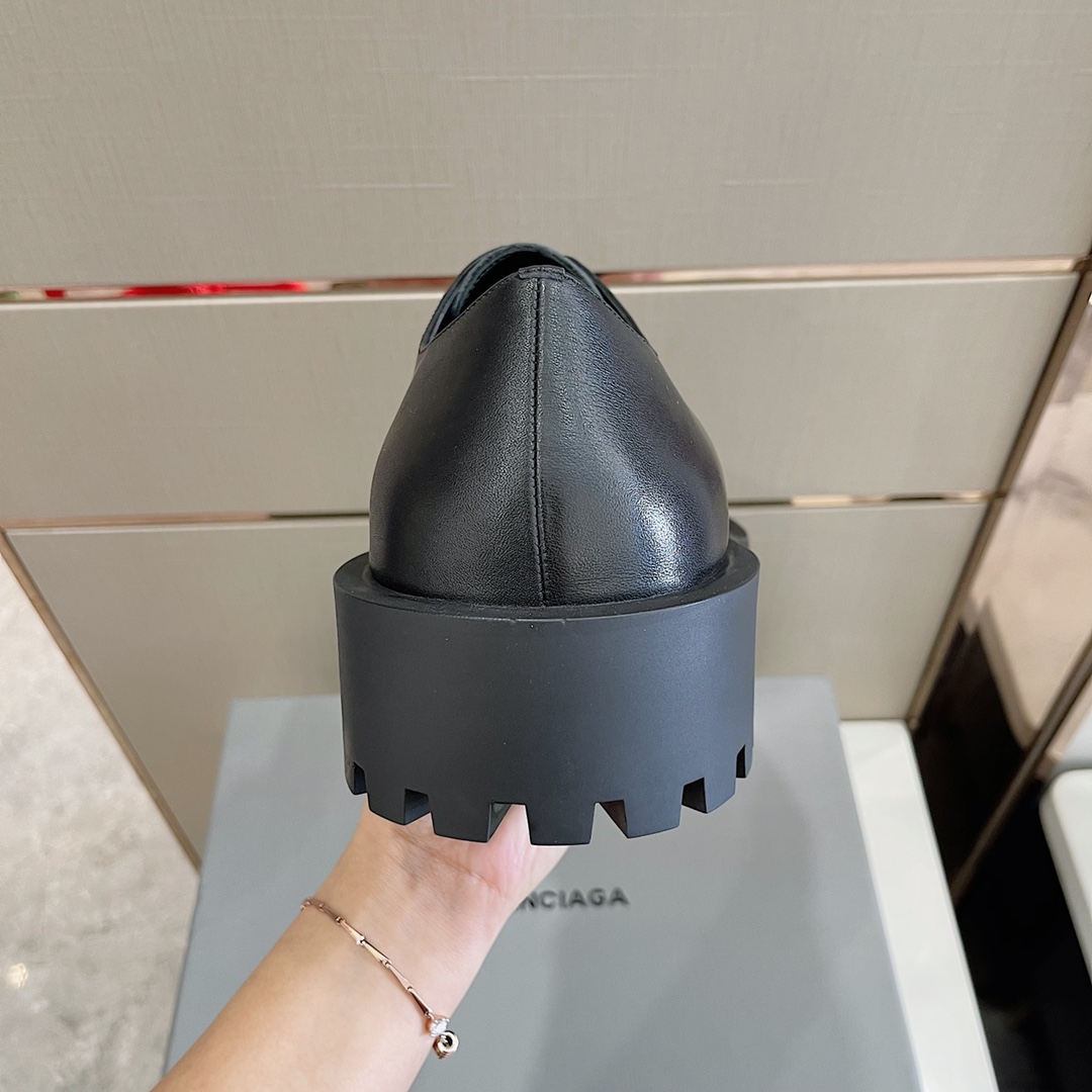 Balenciaga Men's Rhino Derby In Black  - FashionPlug