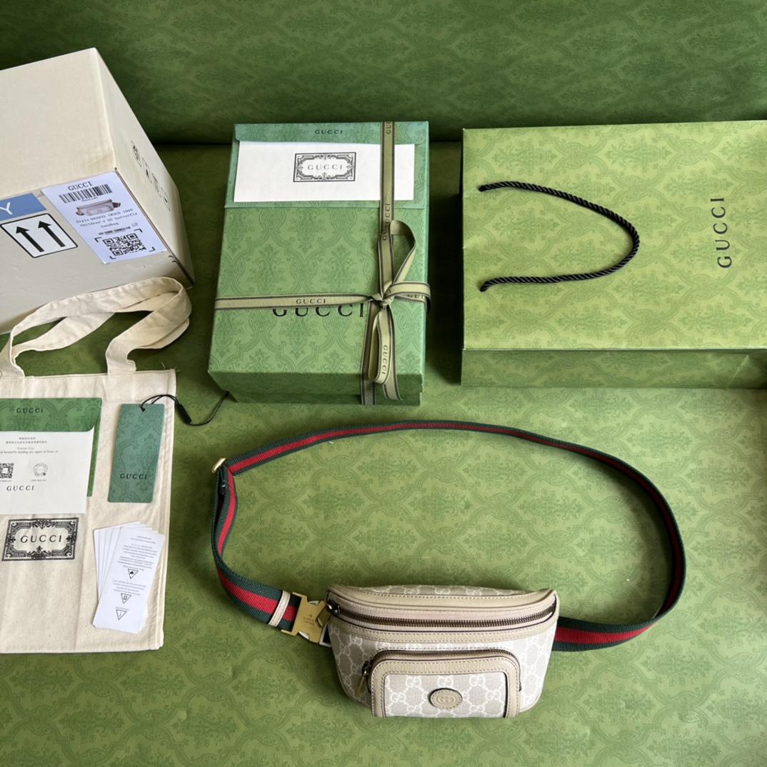 Gucci Belt Bag With Interlocking G(23x 12x 2.5cm) - FashionPlug