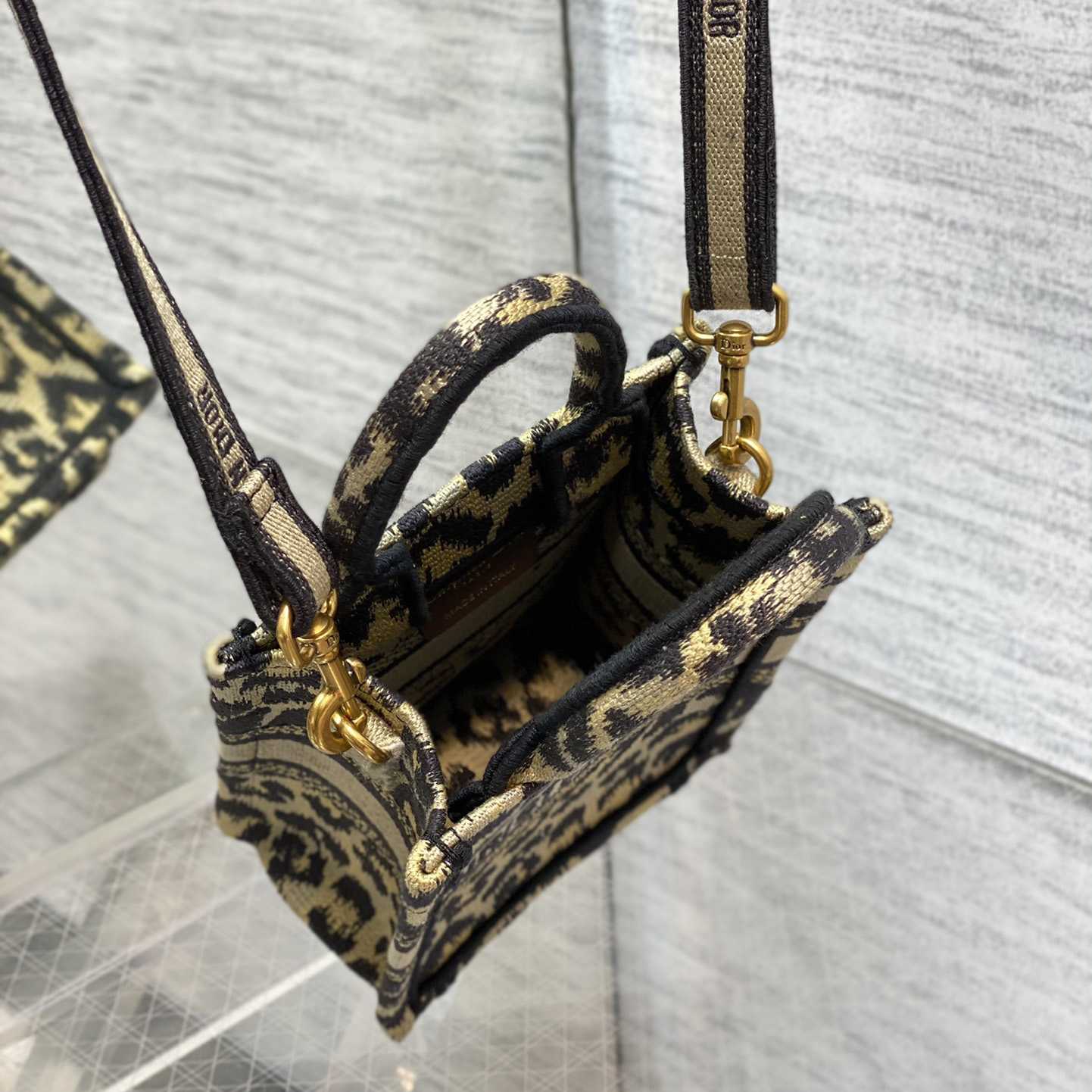 Dior Mini Dior Book Tote Phone Bag - FashionPlug