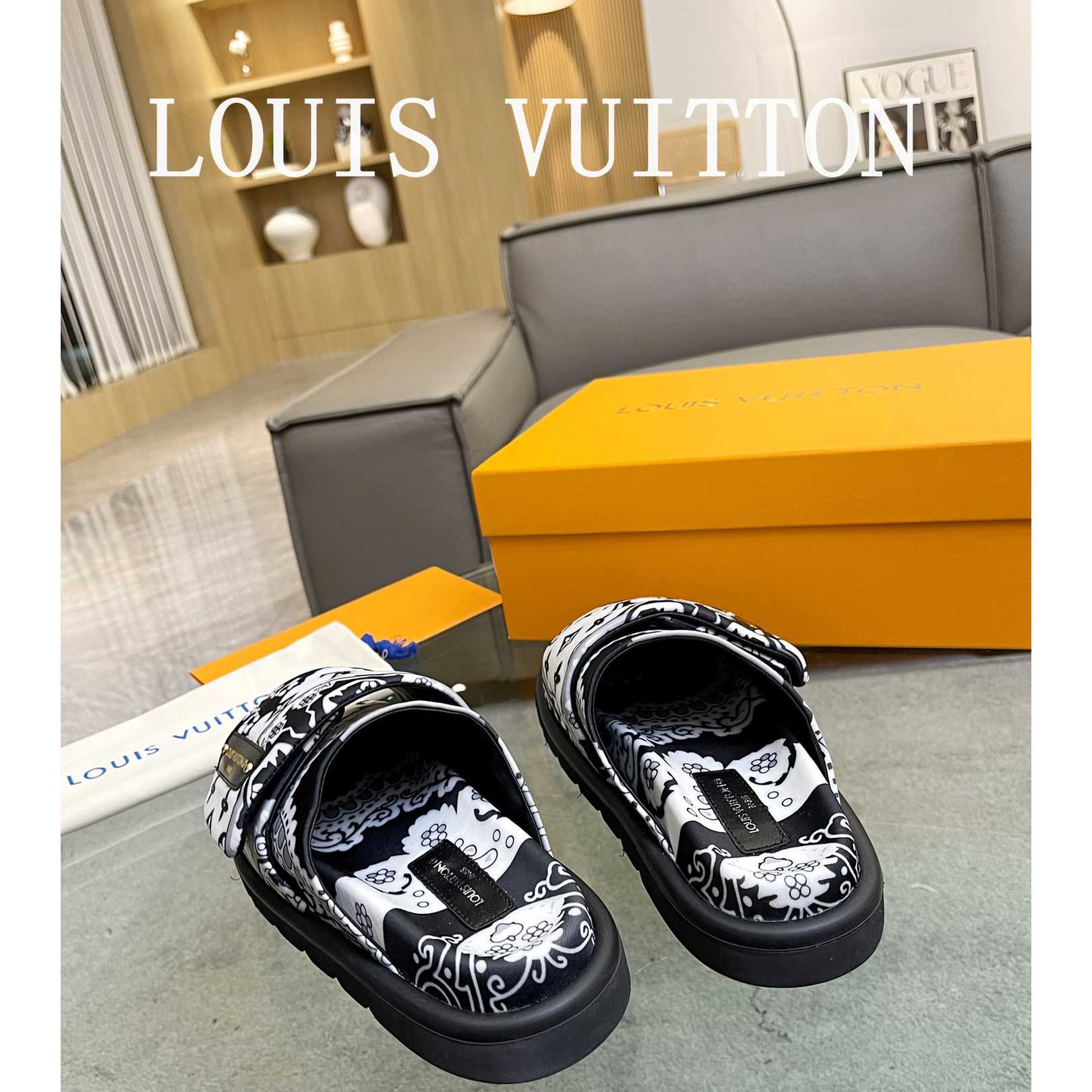 Louis Vuitton Slipper Pillow Flat Comfort Mule       - FashionPlug