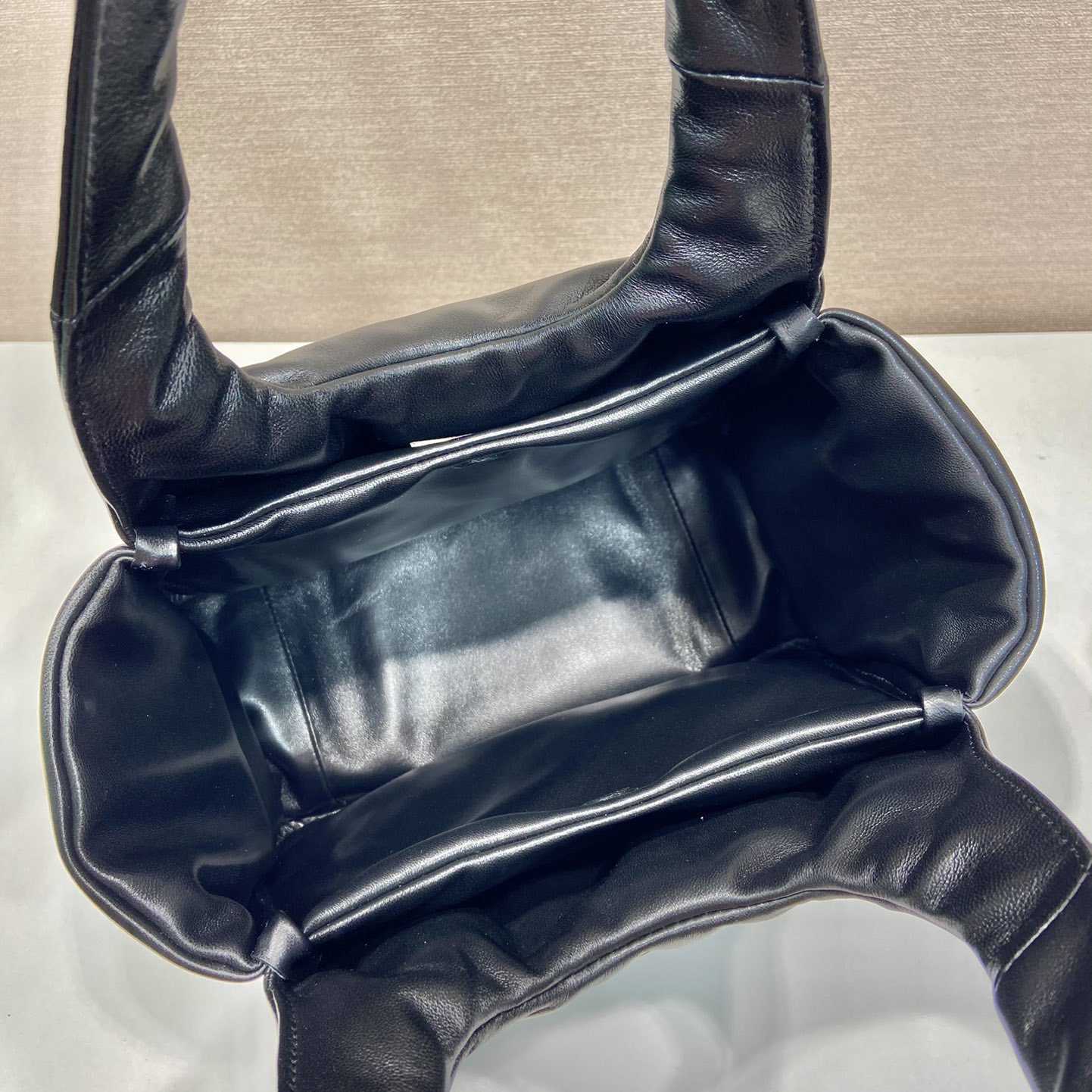Prada Medium Padded Prada Soft Nappa Leather Bag - FashionPlug