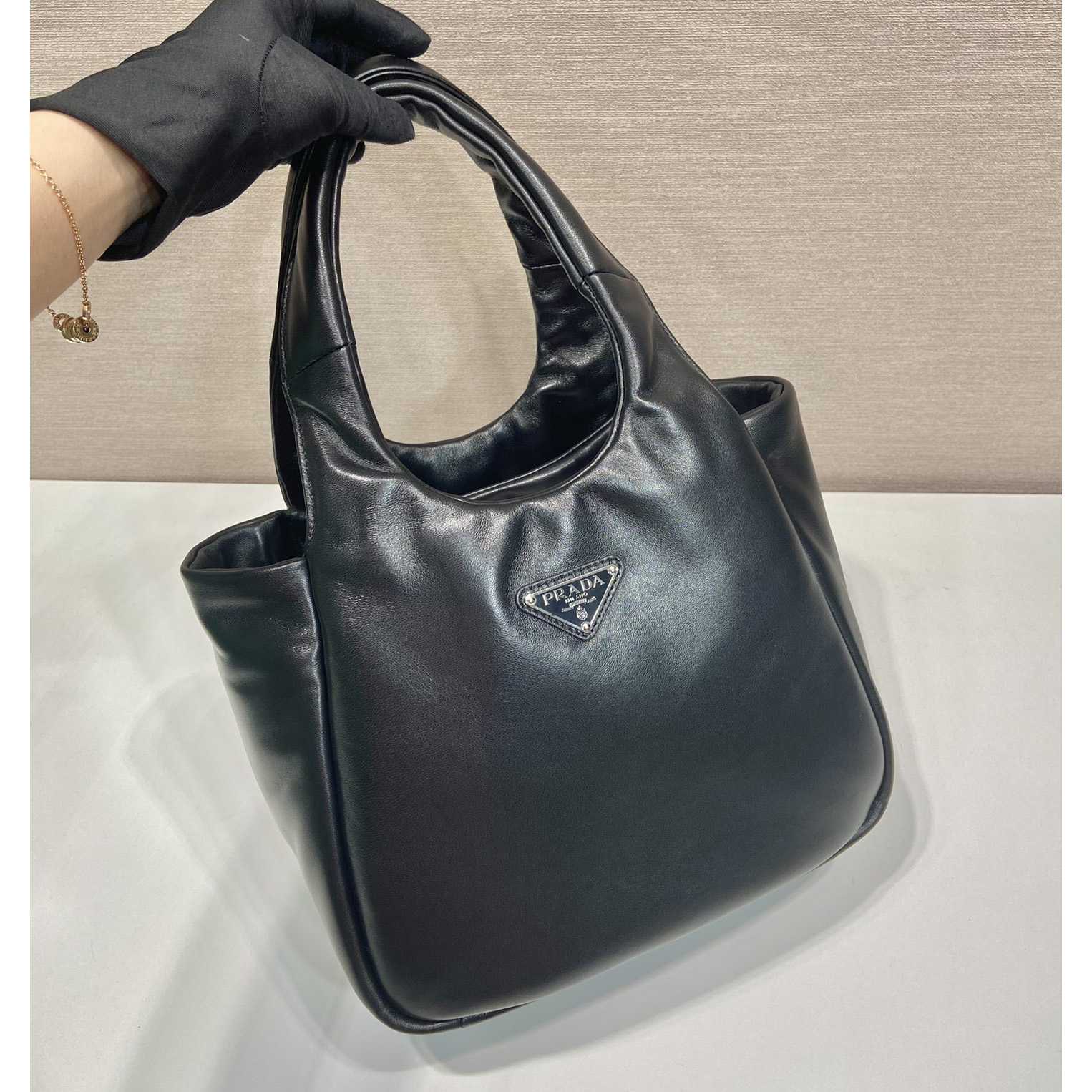 Prada Medium Padded Prada Soft Nappa Leather Bag - FashionPlug