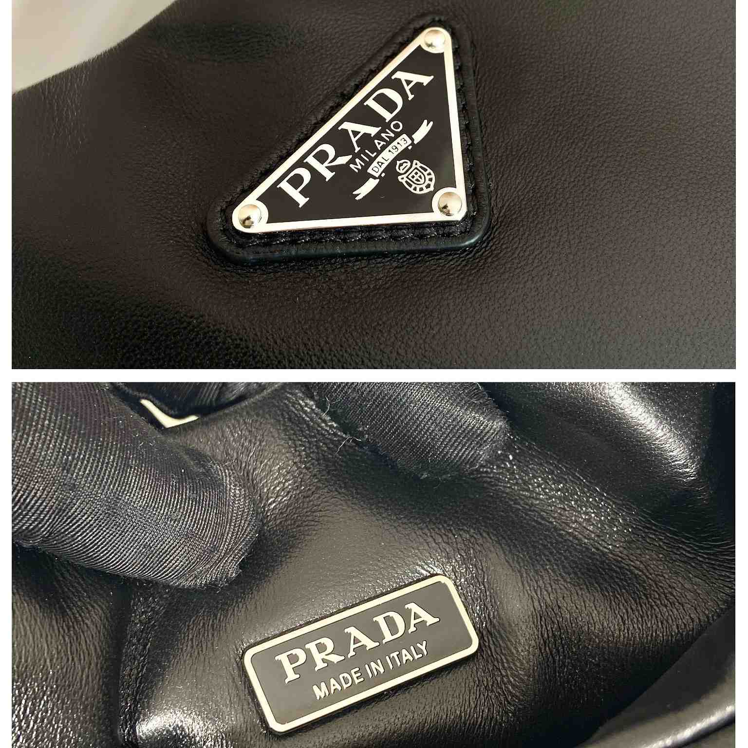 Prada Medium Padded Prada Soft Nappa Leather Bag - FashionPlug