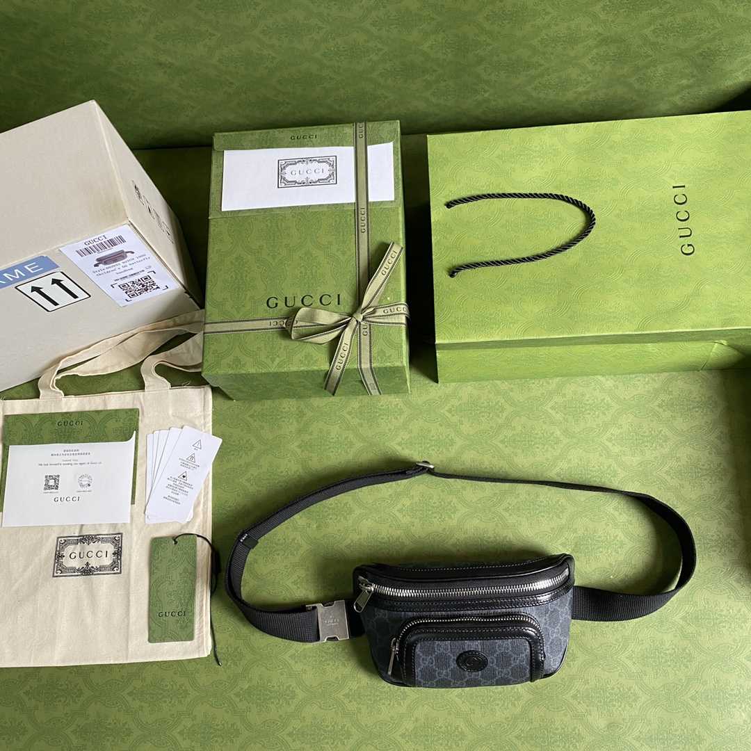 Gucci Belt Bag With Interlocking G(23x 12x 2.5cm) - FashionPlug