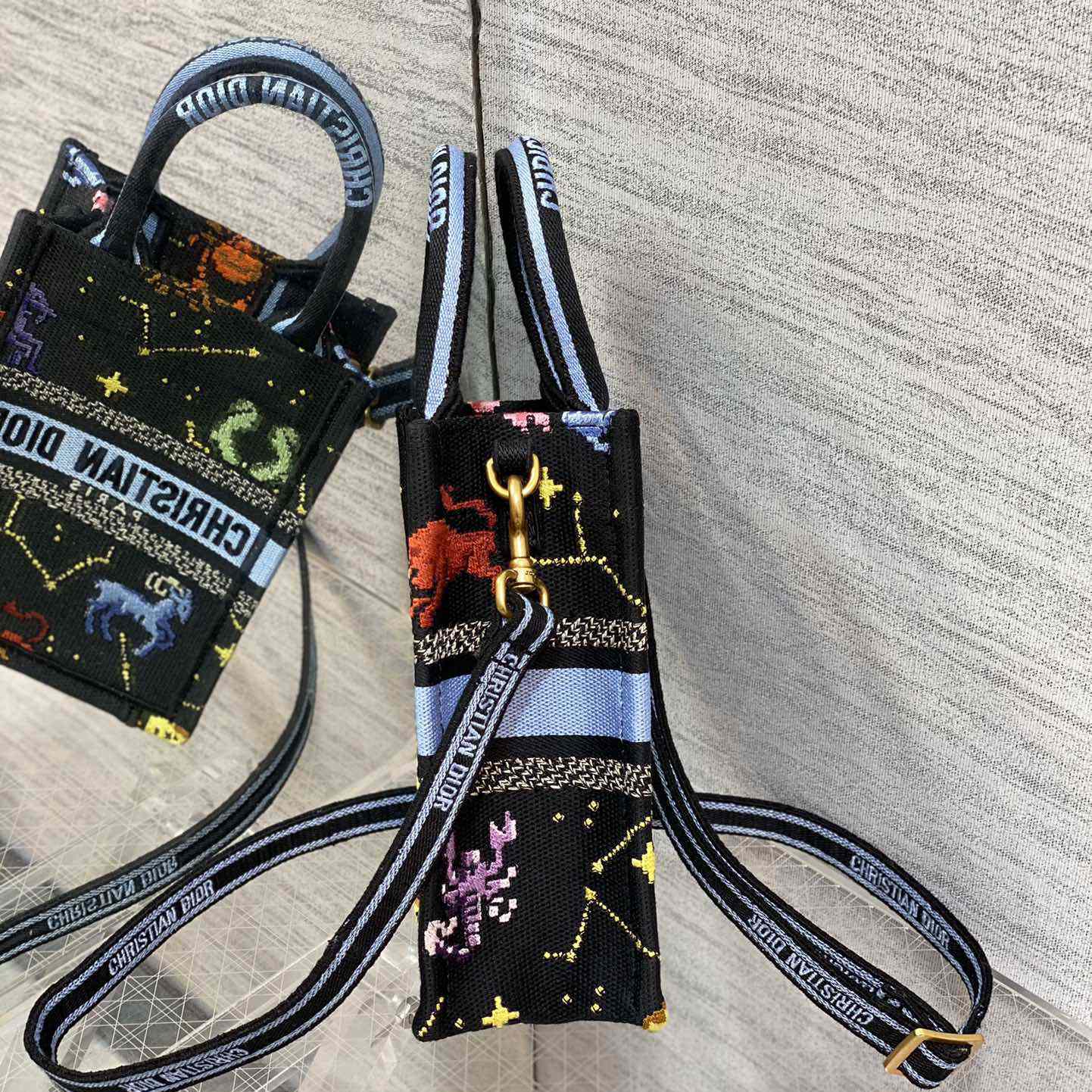 Dior Mini Dior Book Tote Phone Bag - FashionPlug