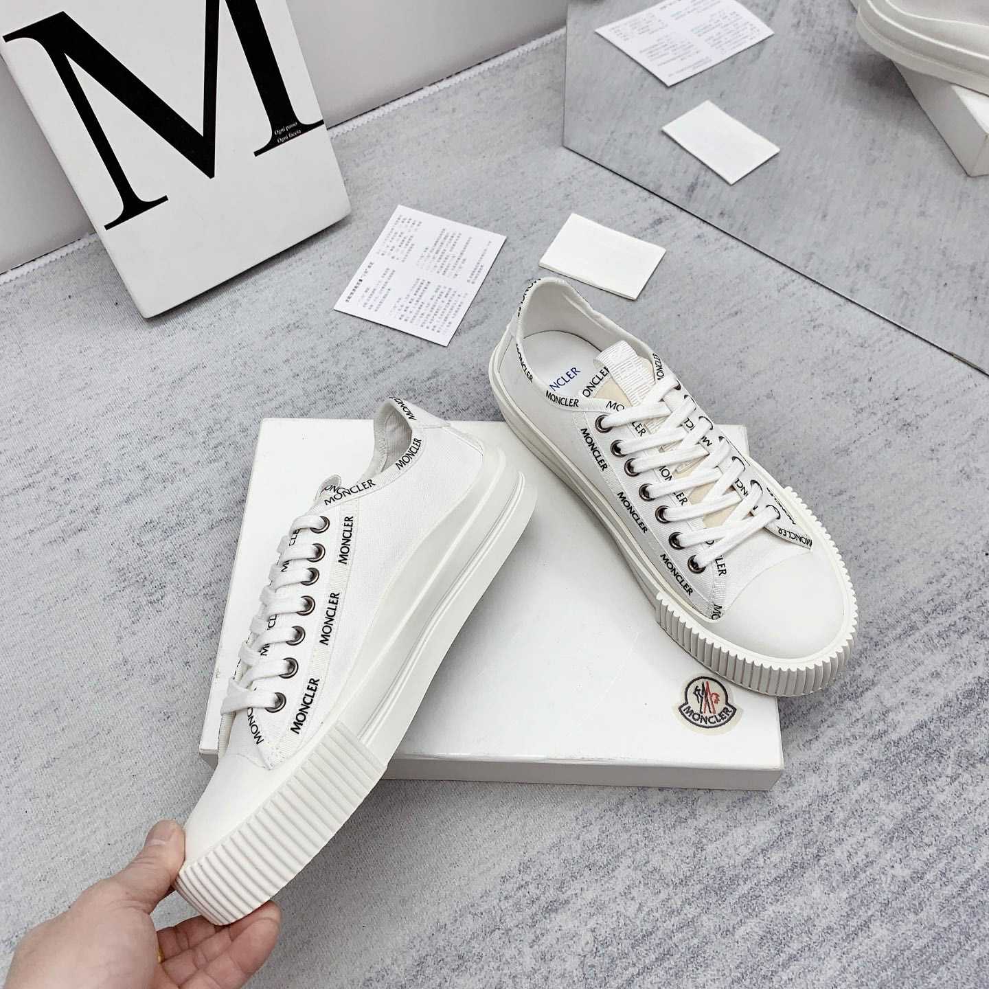 Moncler Glissiere Low-Top Sneakers - FashionPlug