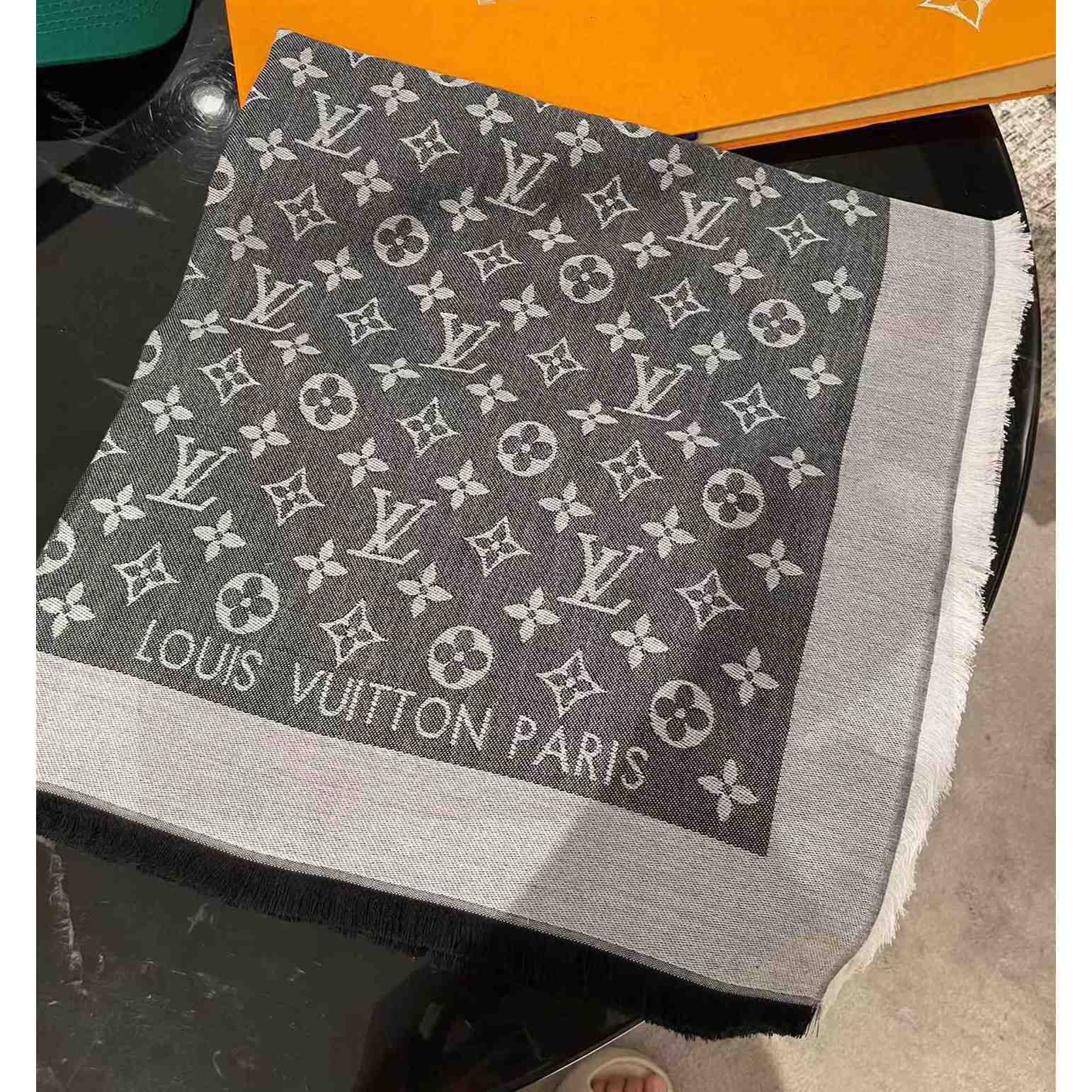 Louis Vuitton Monogram Denim Shawl - FashionPlug