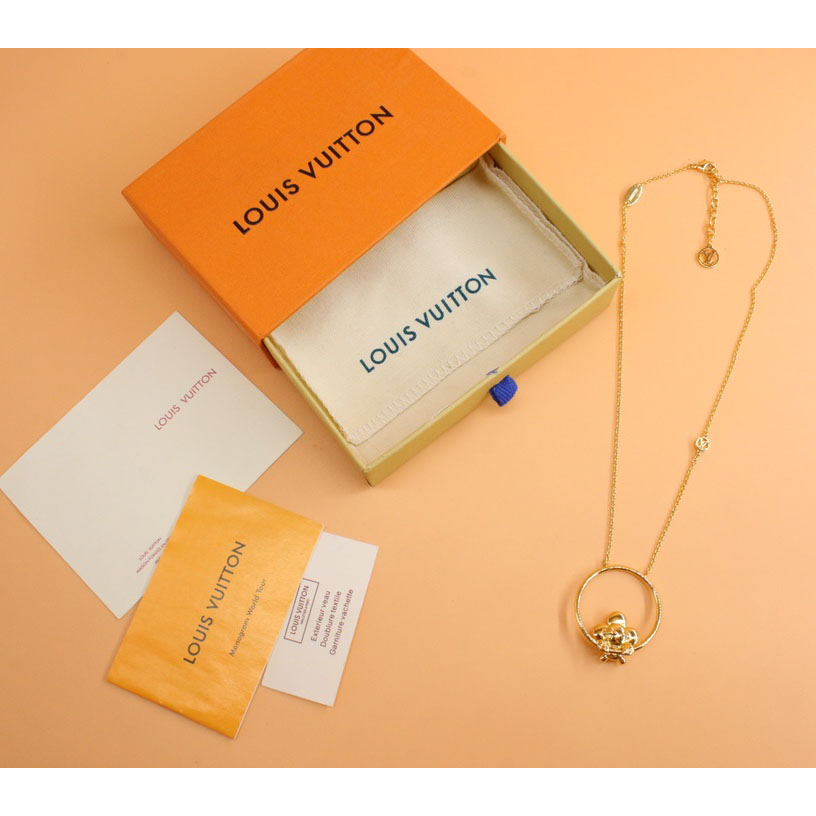 Louis Vuitton Vivienne Swinging  Necklace    M00799 - FashionPlug