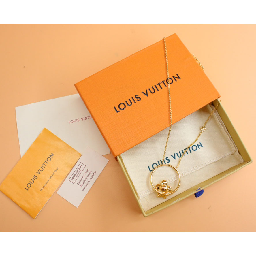 Louis Vuitton Vivienne Swinging  Necklace    M00799 - FashionPlug