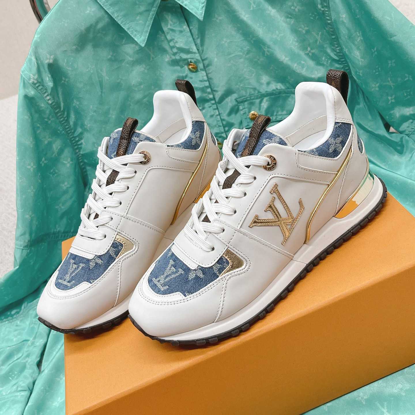 Louis Vuitton Run Away Sneaker   (upon uk size)   - FashionPlug