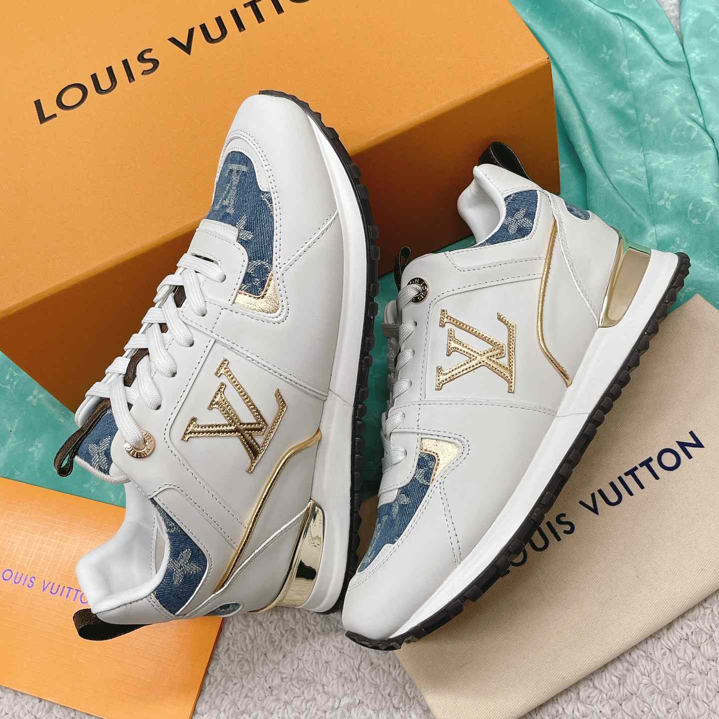 Louis Vuitton Run Away Sneaker   (upon uk size)   - FashionPlug