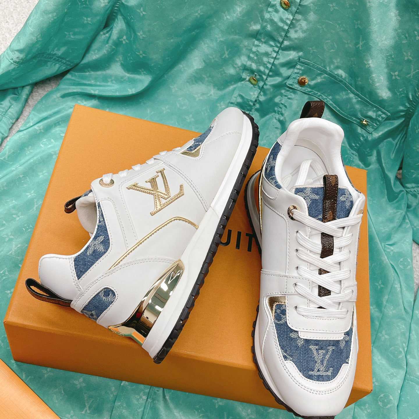 Louis Vuitton Run Away Sneaker   (upon uk size)   - FashionPlug