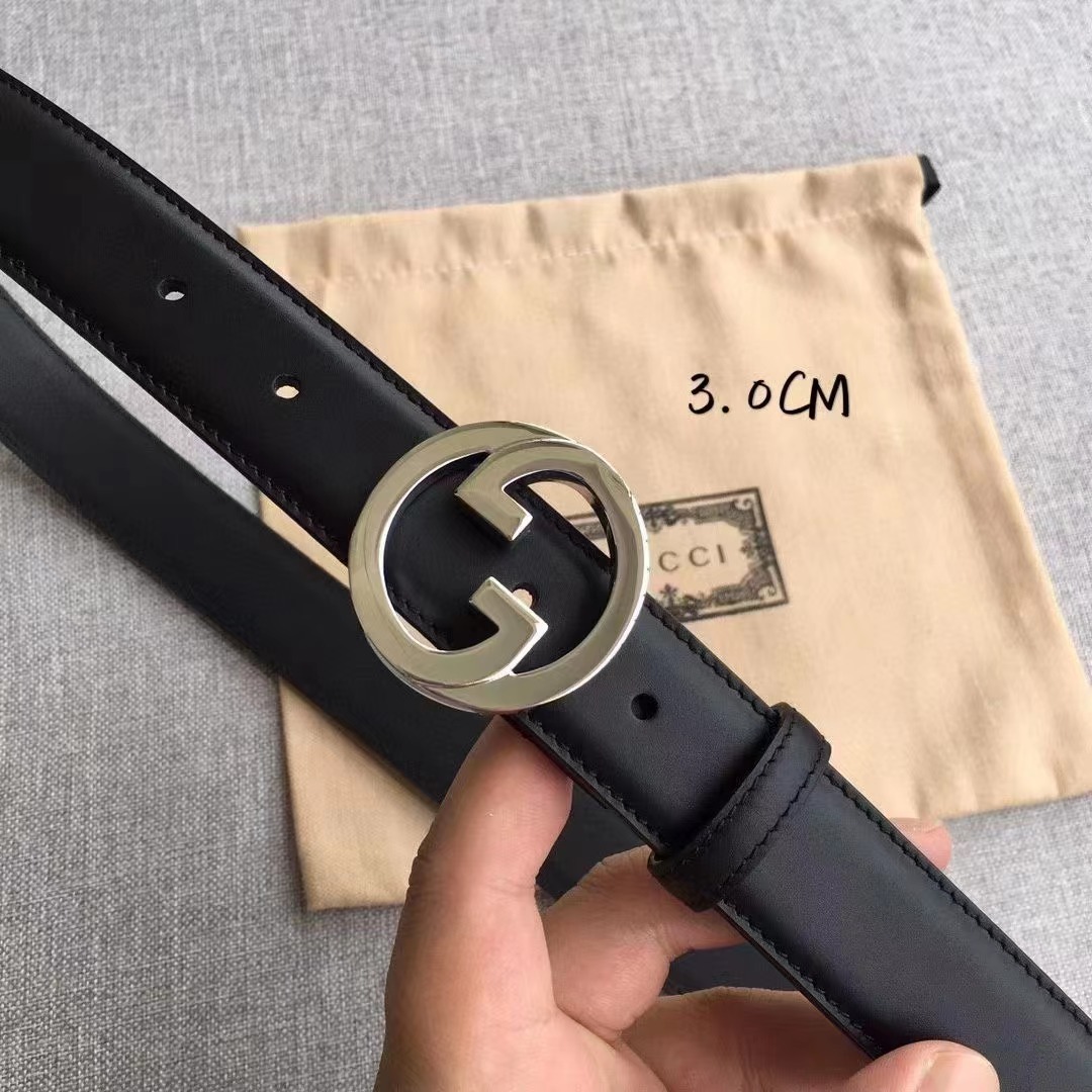 Gucci Leather Belt   30mm - FashionPlug