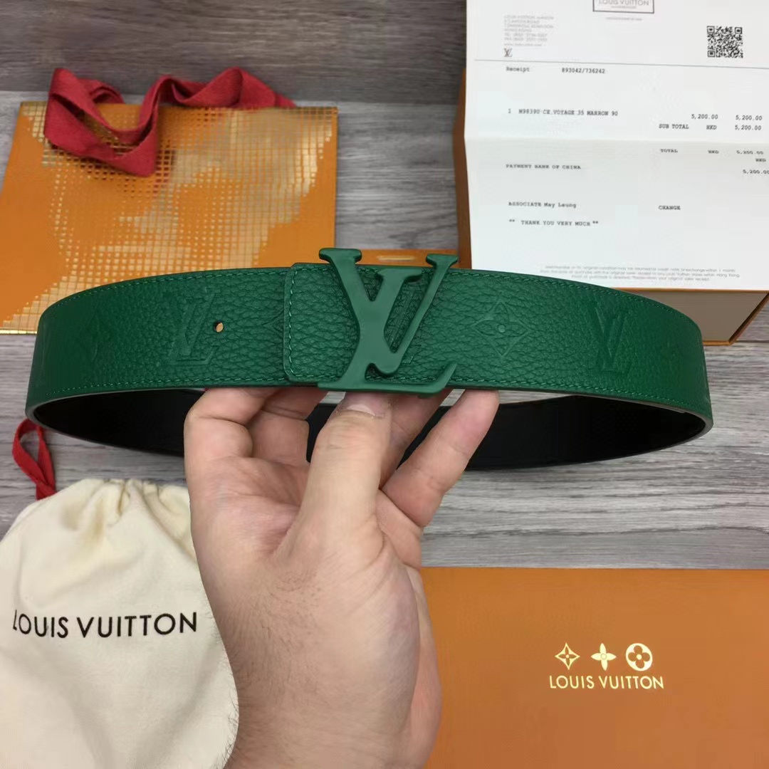 Louis Vuitton LV Shape 40MM Reversible Belt - FashionPlug