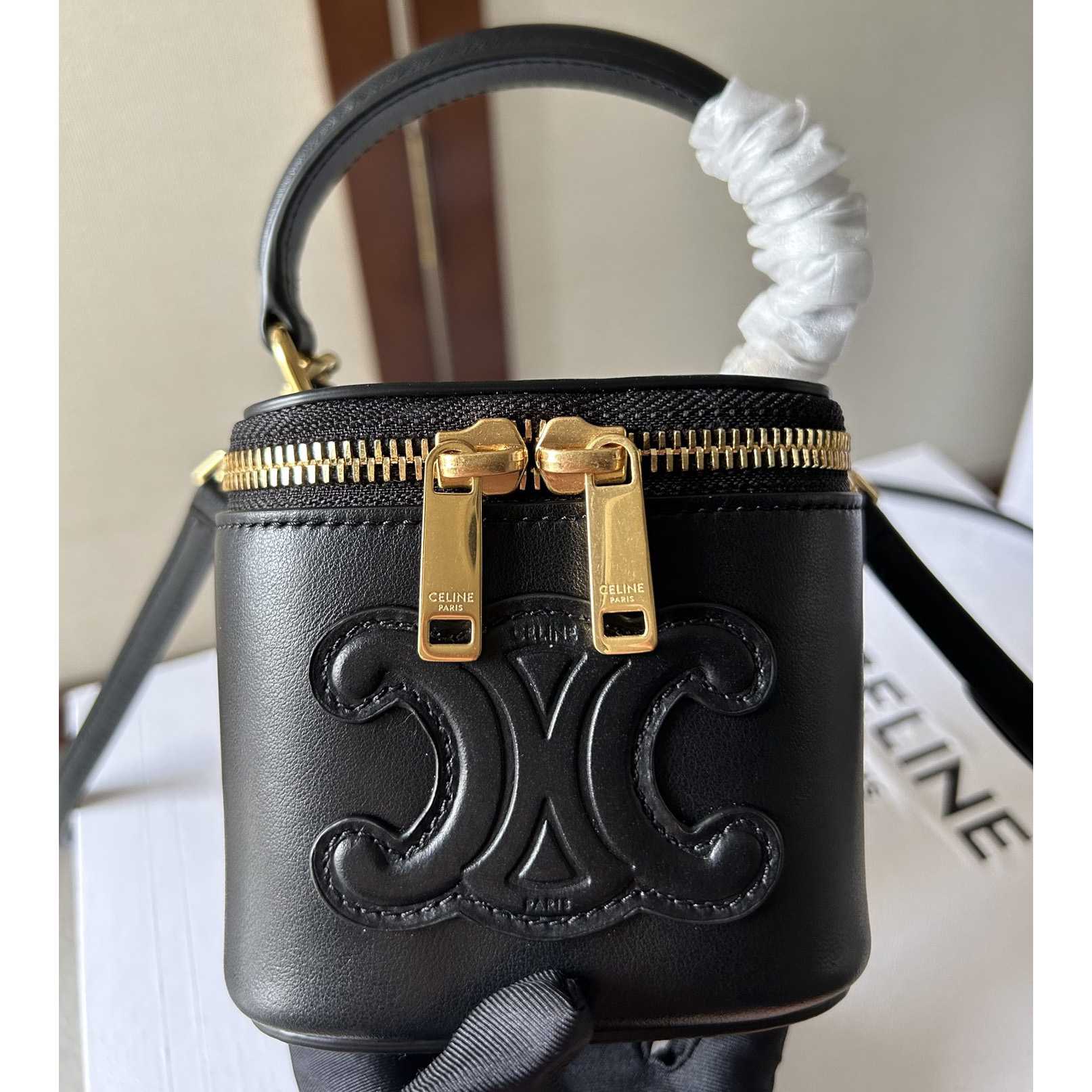 Celine Mini Vanity Case In Smooth Calfskin - FashionPlug