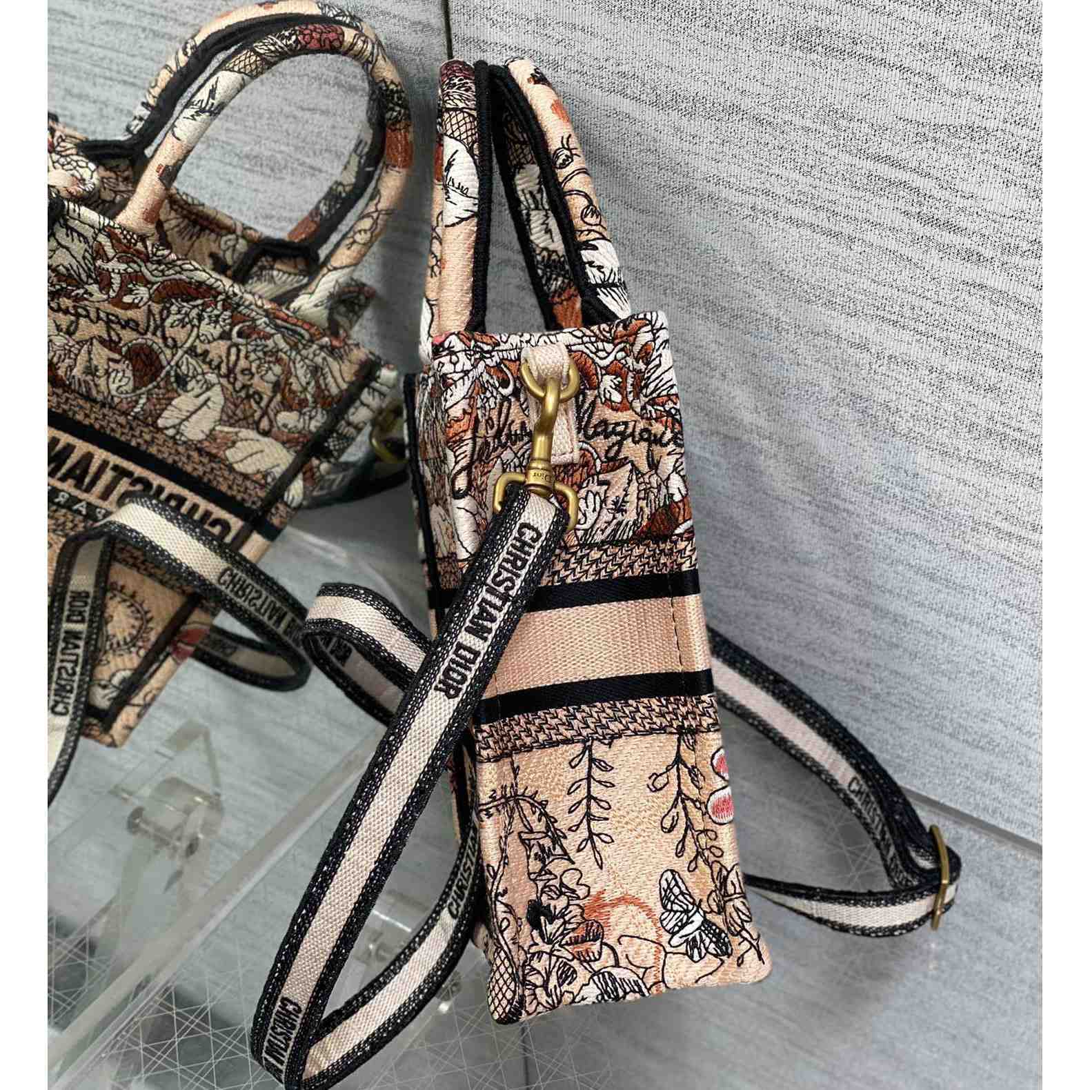 Dior Mini Dior Book Tote Phone Bag - FashionPlug