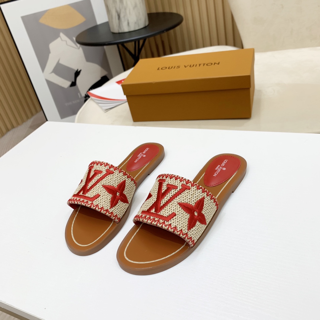 Louis Vuitton Lock It Flat Mule - FashionPlug