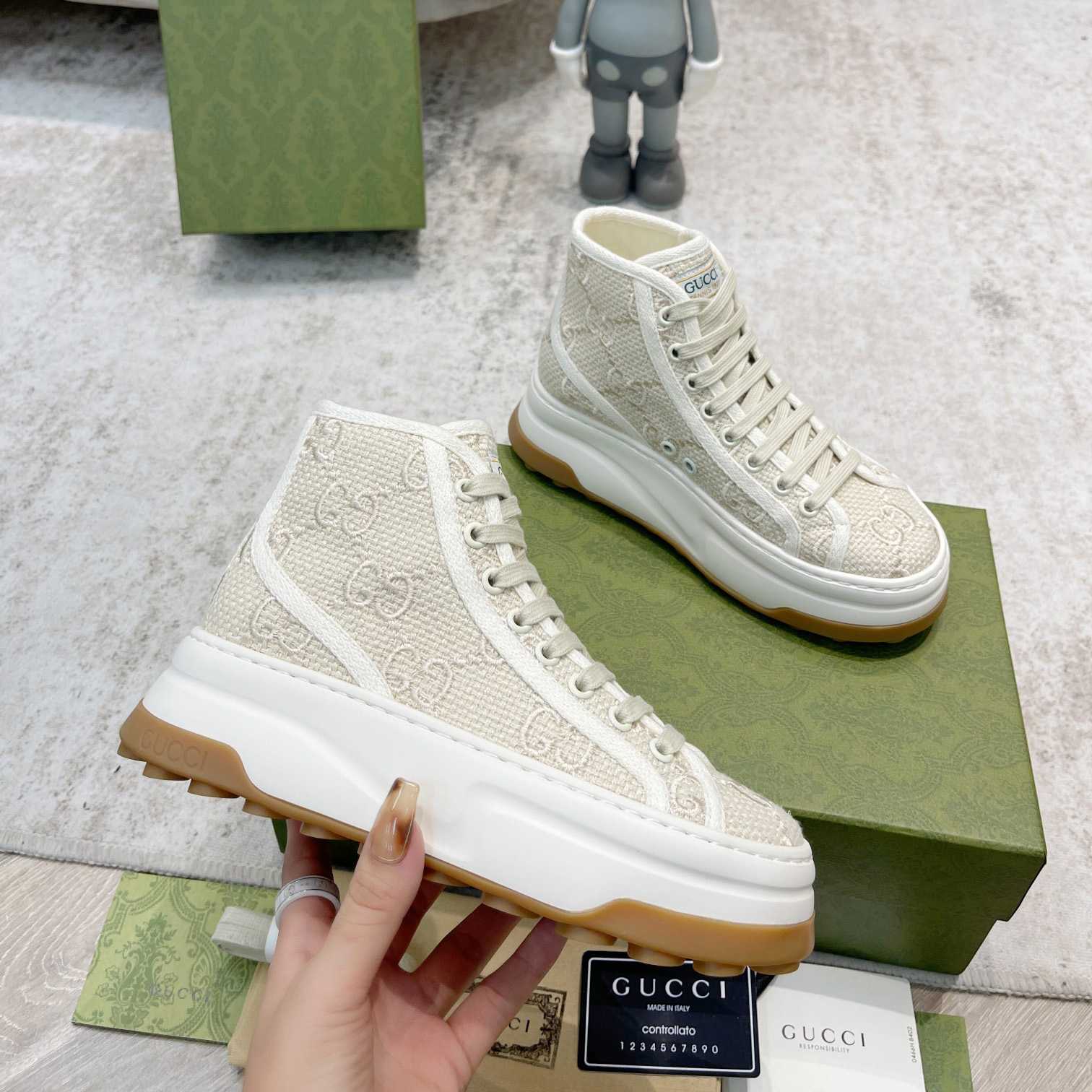 Gucci GG High Top Sneaker - FashionPlug
