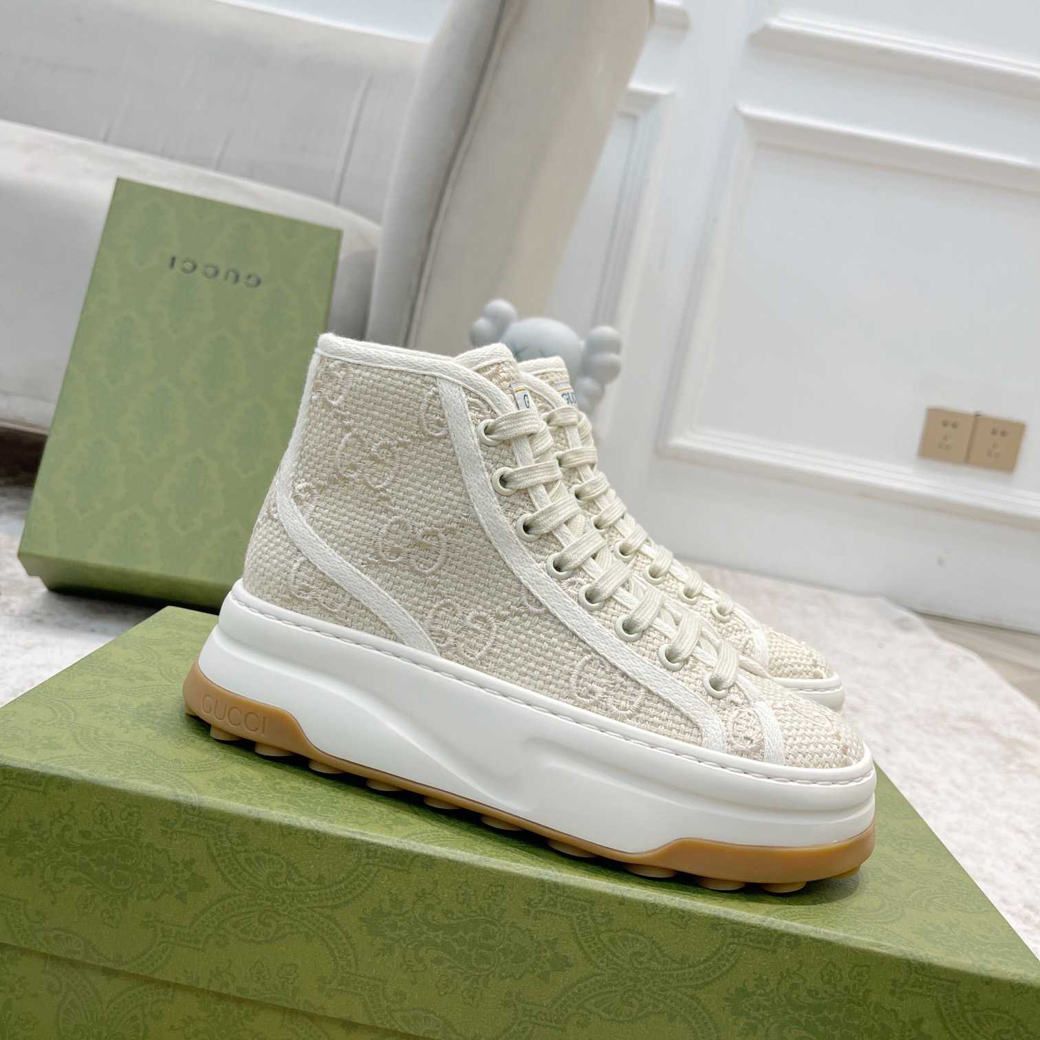 Gucci GG High Top Sneaker - FashionPlug