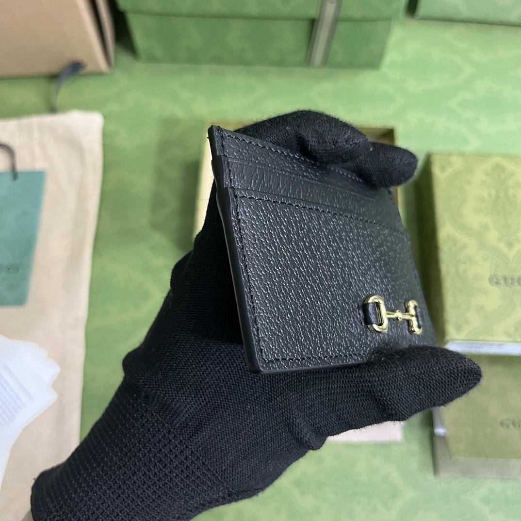 Gucci Card Case With Horsebit(10-7cm)    - FashionPlug