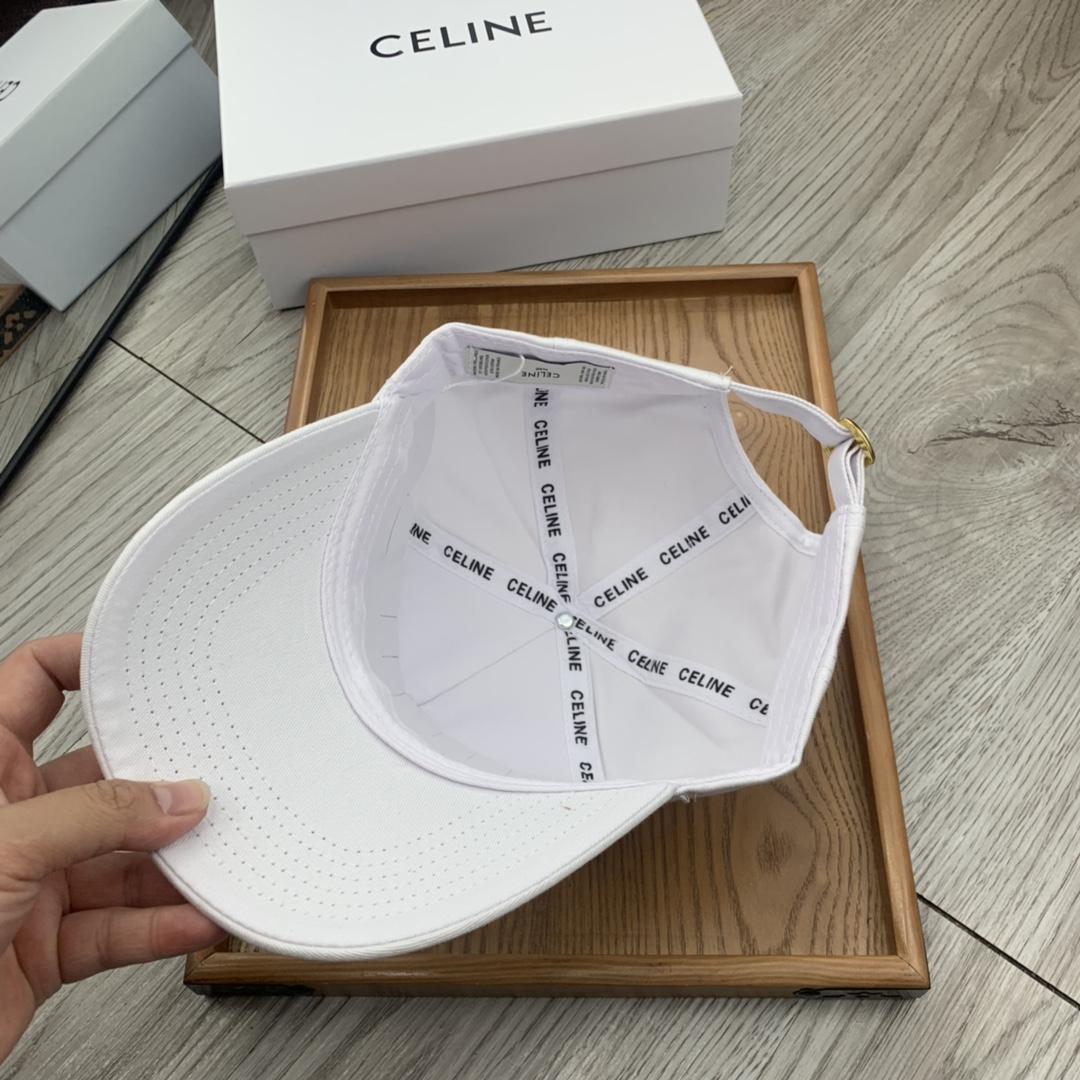 Celine Baseball Cap In Cotton - FashionPlug