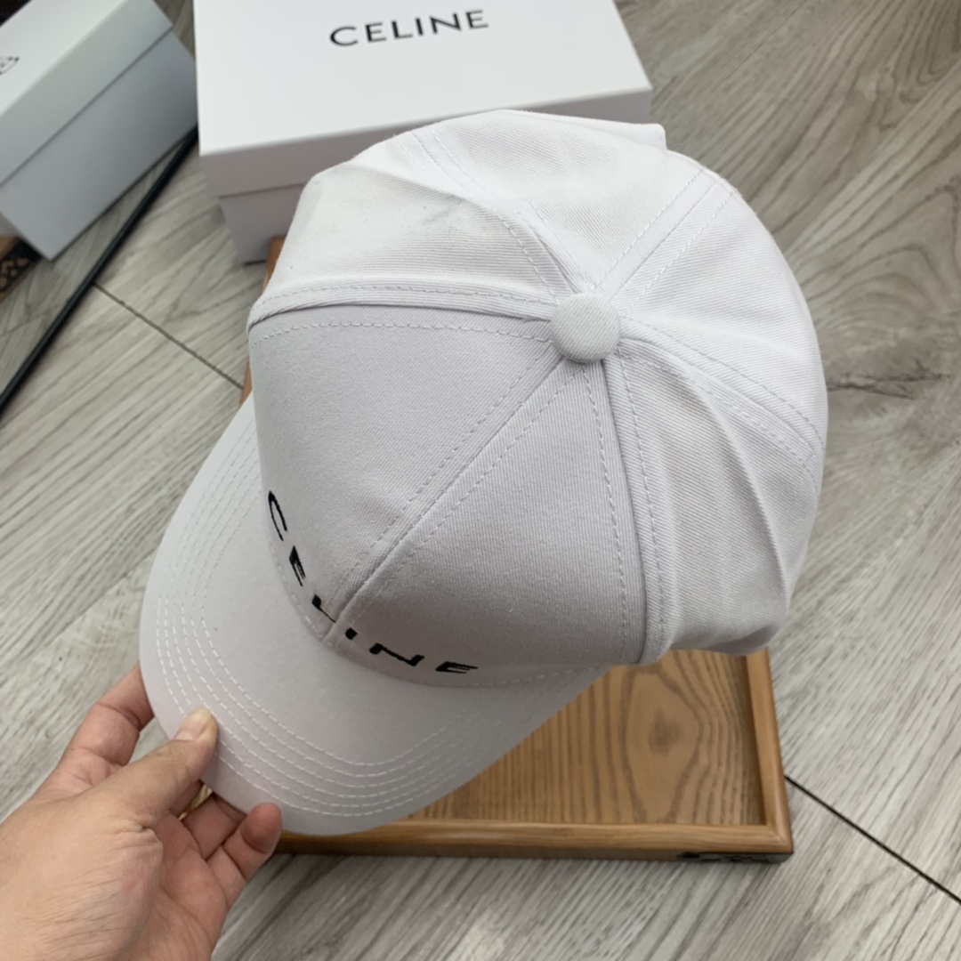 Celine Baseball Cap In Cotton - FashionPlug