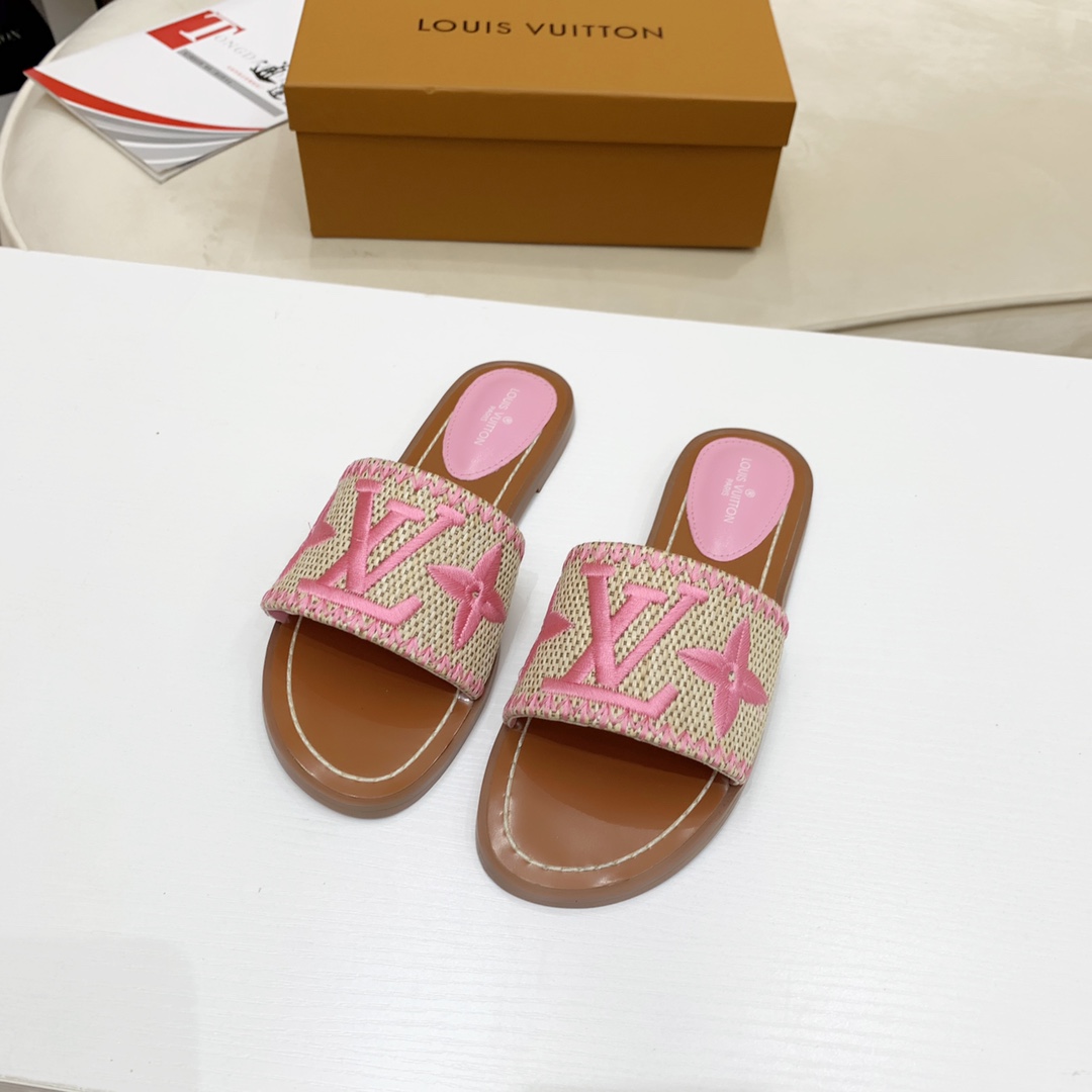 Louis Vuitton Lock It Flat Mule - FashionPlug
