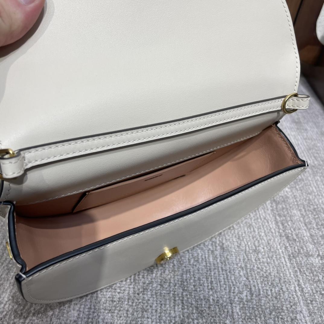 Chloe Women's White Nile Minaudiere Croc Bag (20*6.5*12cm) - FashionPlug
