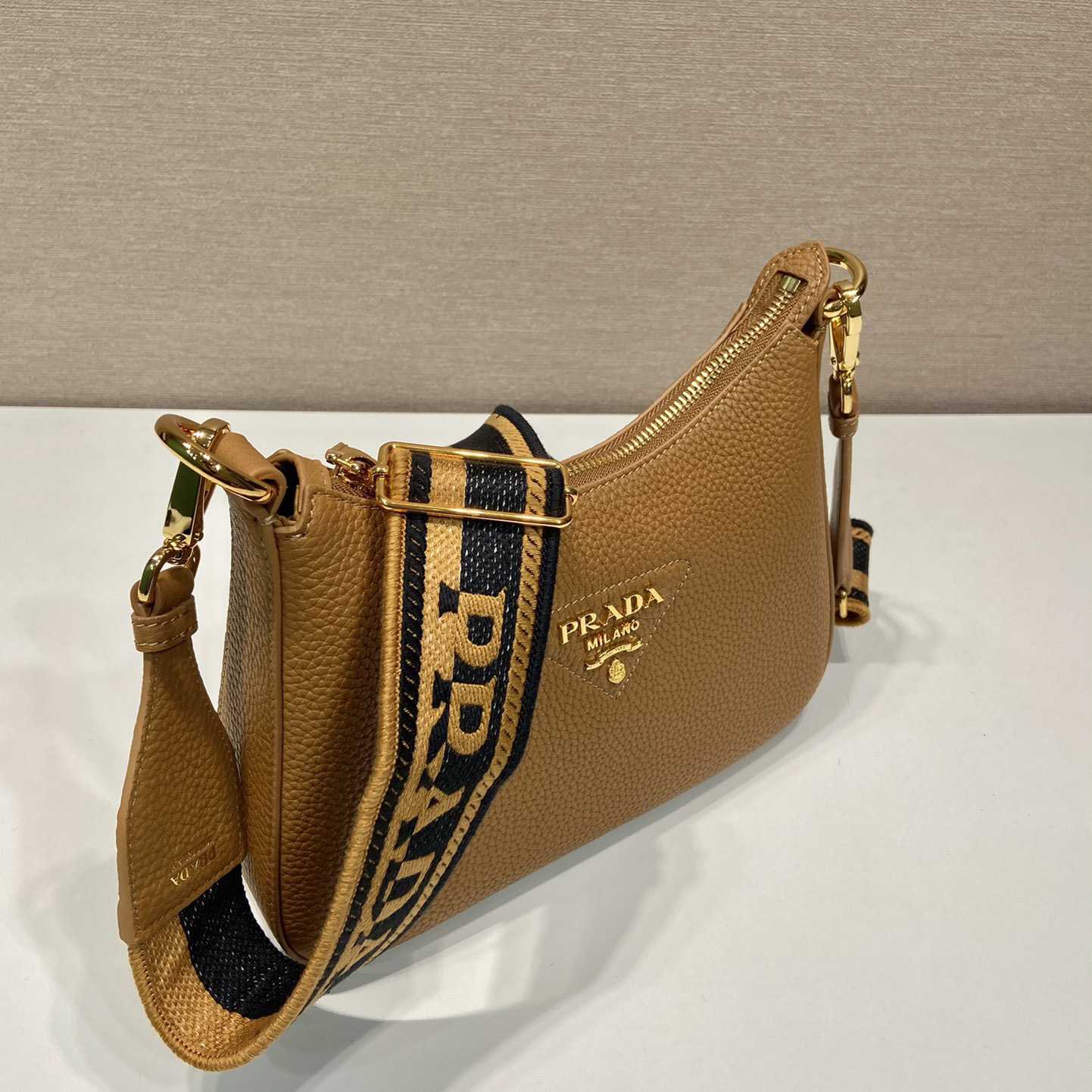 Prada Leather Shoulder Bag - FashionPlug