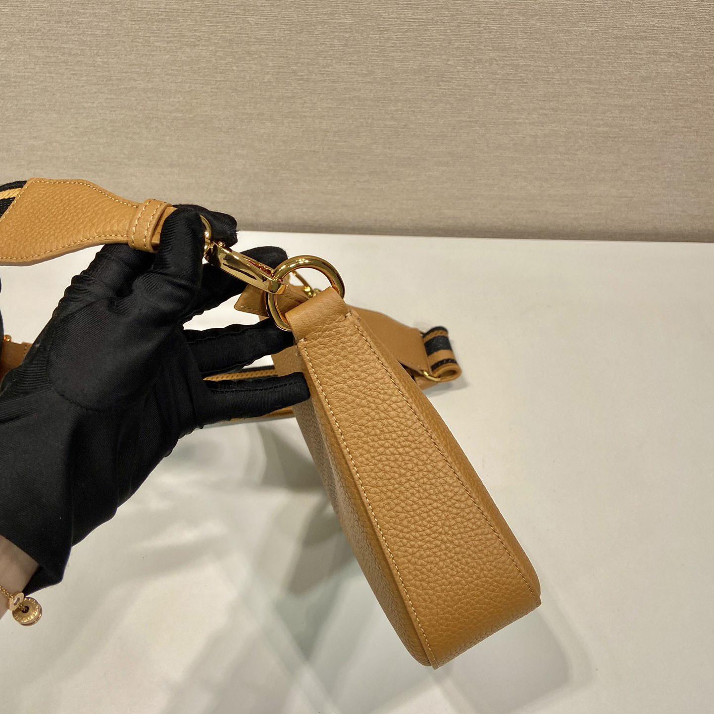 Prada Leather Shoulder Bag - FashionPlug