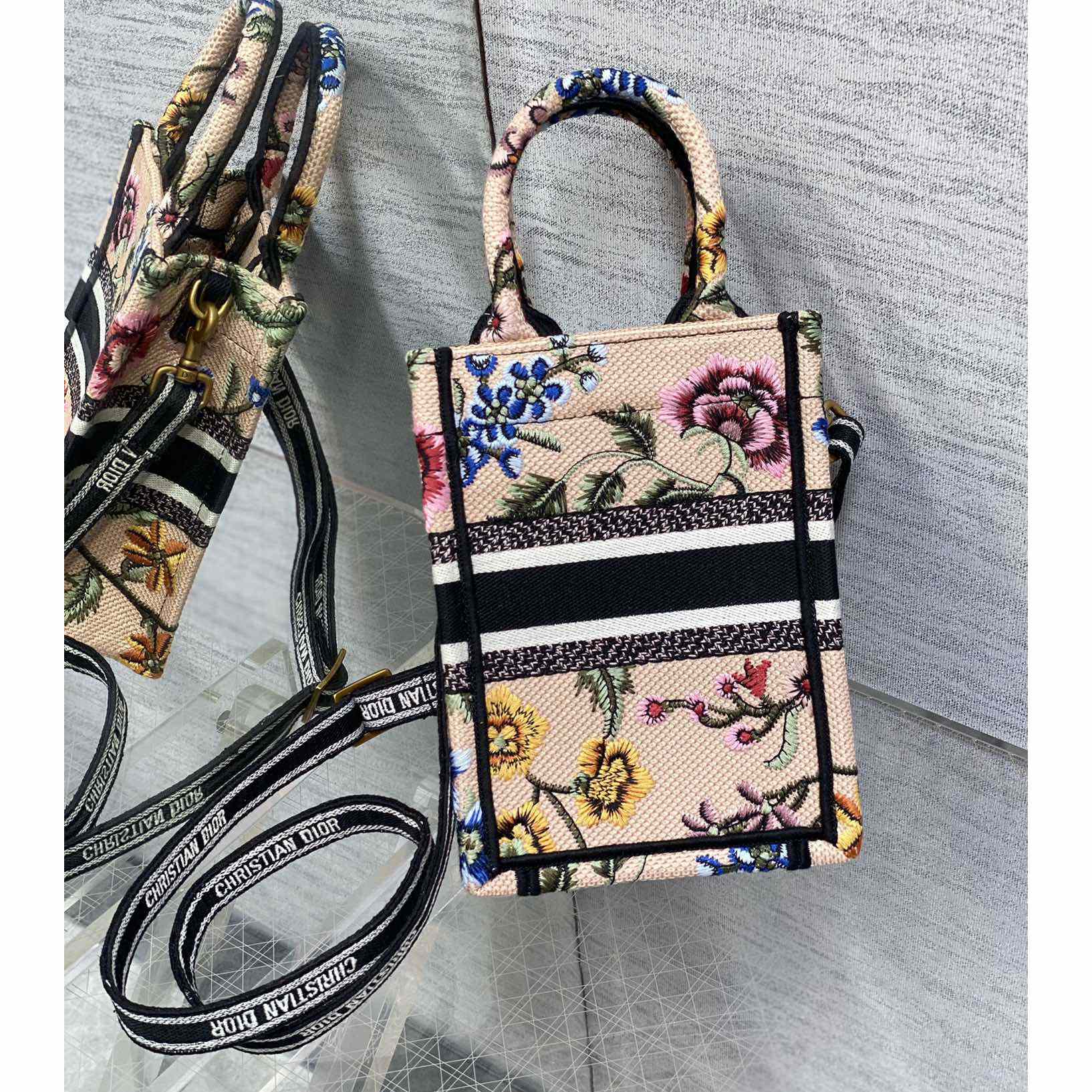 Dior Mini Dior Book Tote Phone Bag - FashionPlug