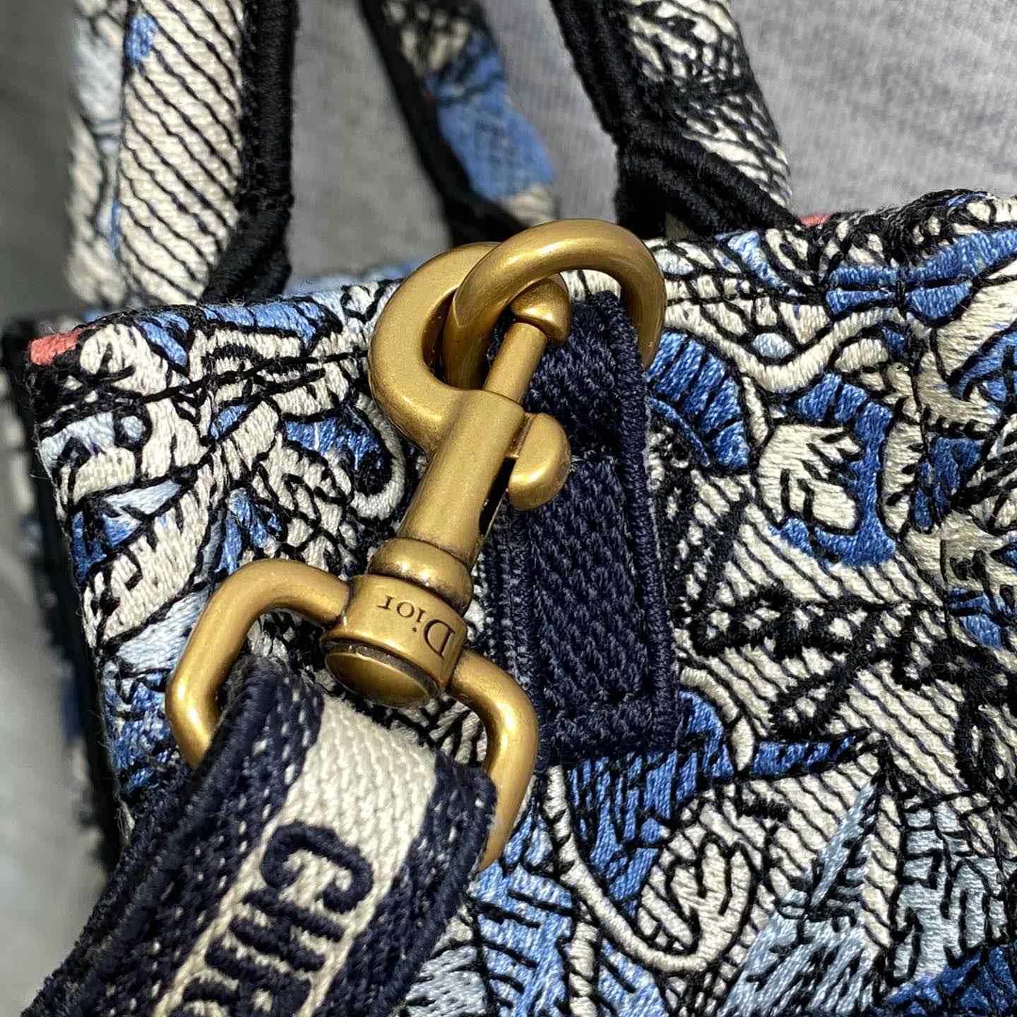 Dior Mini Dior Book Tote Phone Bag - FashionPlug