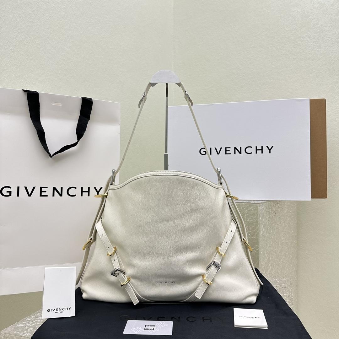 Givenchy Medium Voyou Bag In Leather(32-37-6.5cm) - FashionPlug
