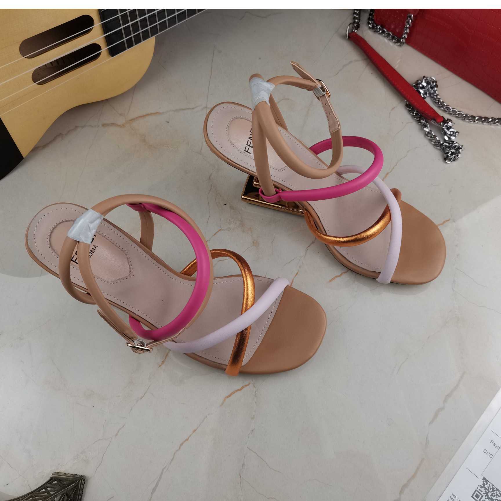 Fendi Women's Purple First Leather Sandal - FashionPlug