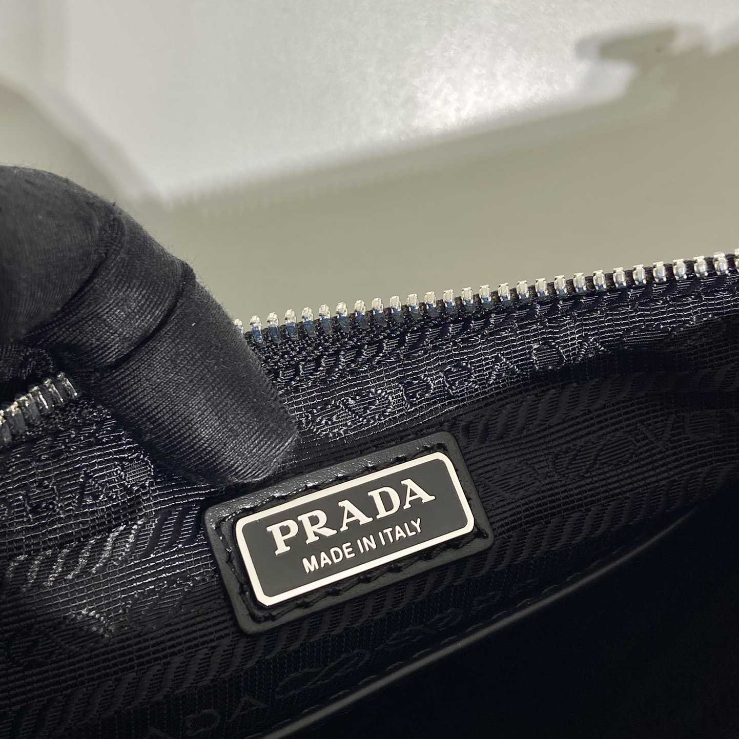 Prada Triangle Leather Bag - FashionPlug