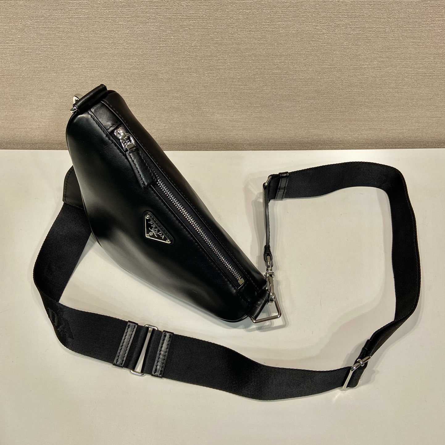 Prada Triangle Leather Bag - FashionPlug