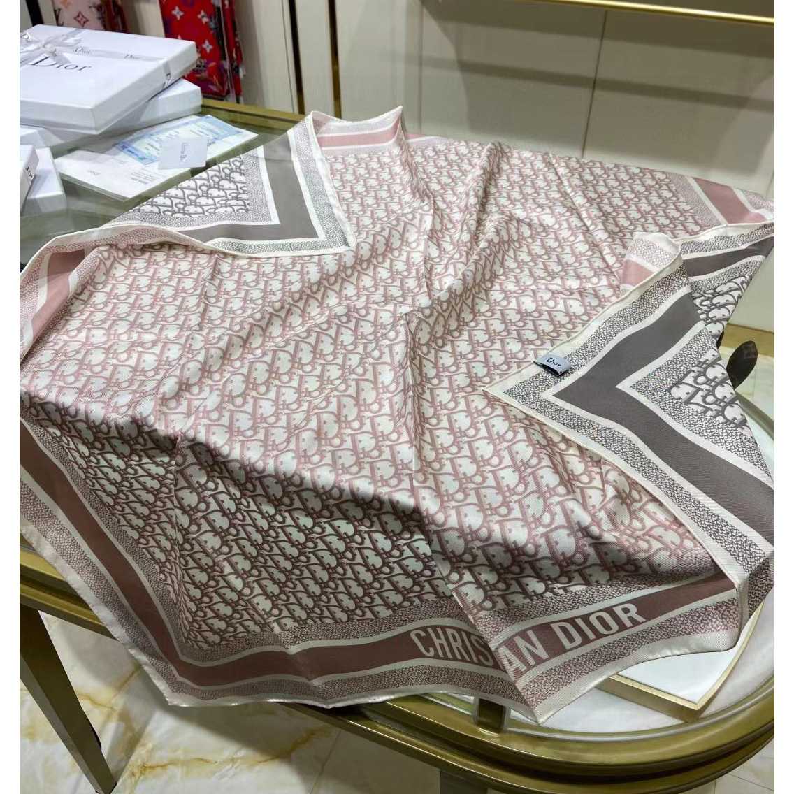 Dior Silk Oblique Scarf - FashionPlug